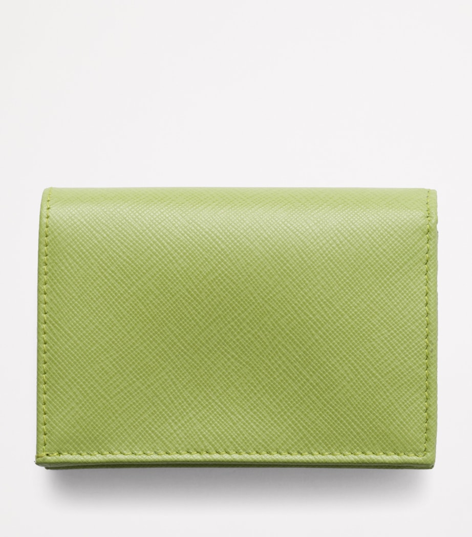 Small Saffiano Leather Bifold Wallet F0394 Image 3