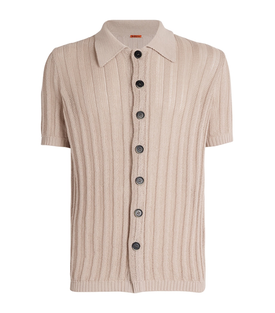 Cotton Knitted Shirt 220 SABBIA Image 1