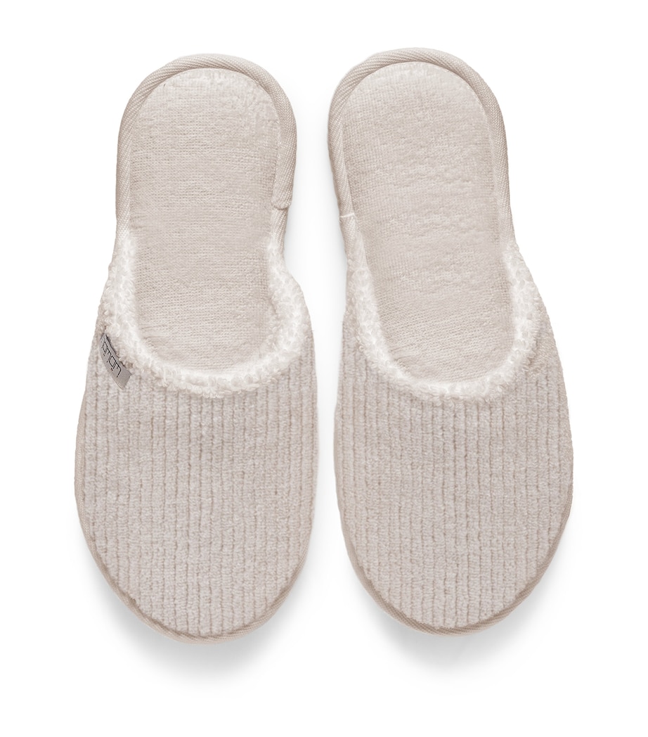 Organic Cotton Raya Slippers (Size 40-41) BONE Image 1