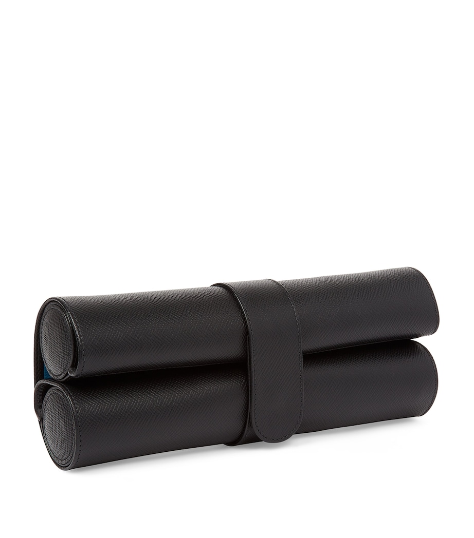 Leather Roll-Up Chess Set BLACK Image 3