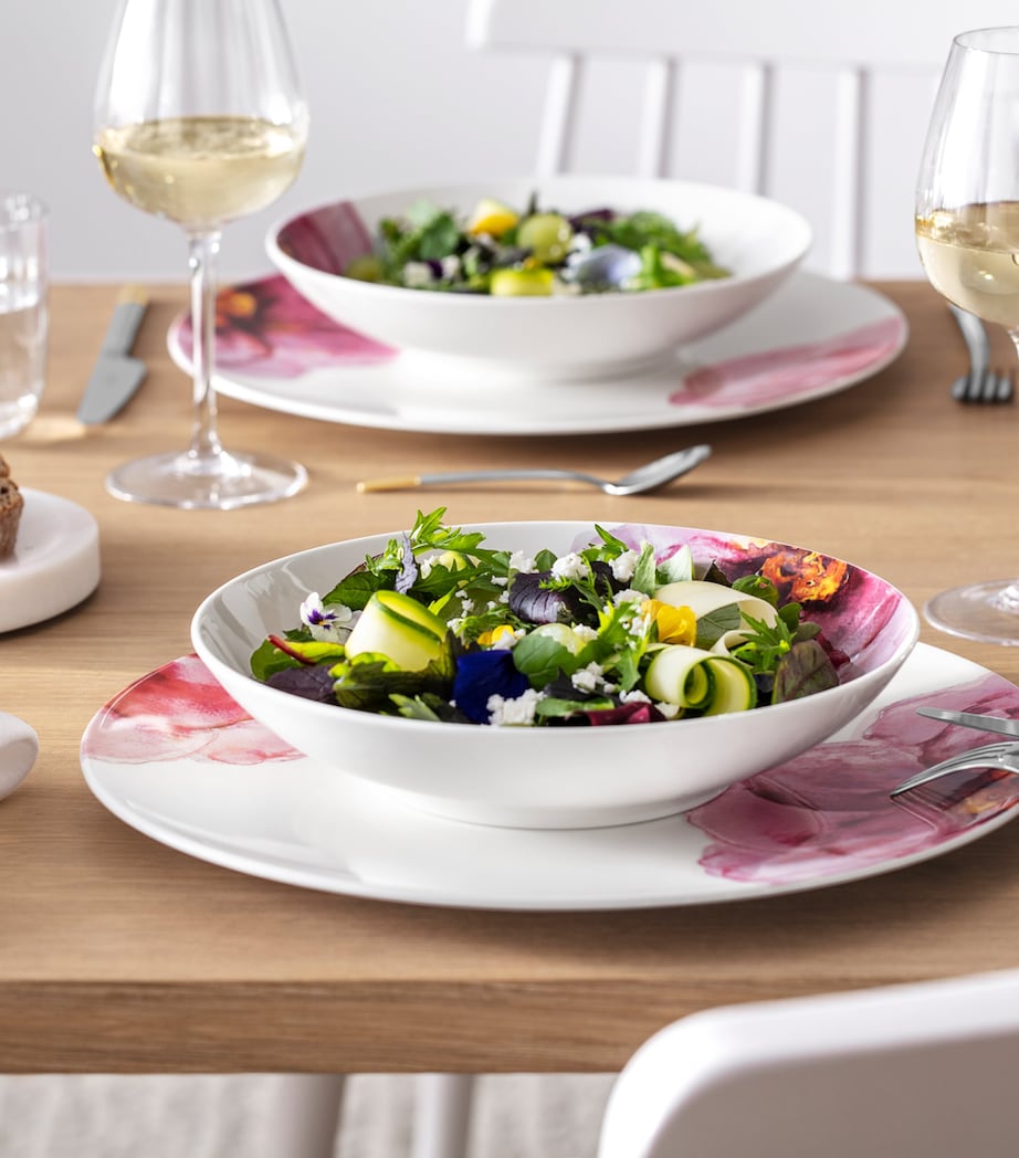 Set of 4 Rose Garden Water Glasses (200ml) CLEAR Image 5