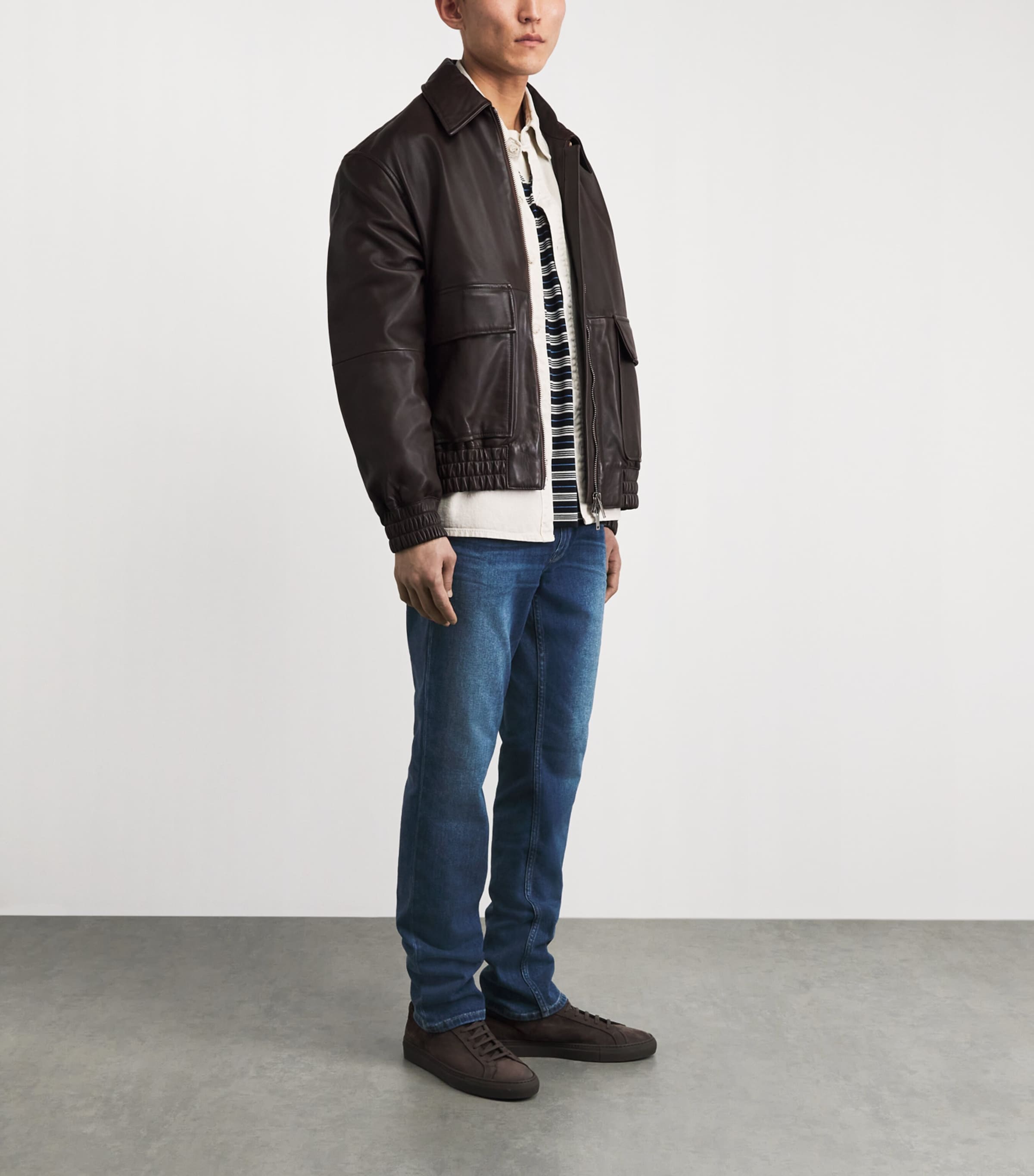 PAIGE Mens Federal Slim Jeans Cartwright Image 2