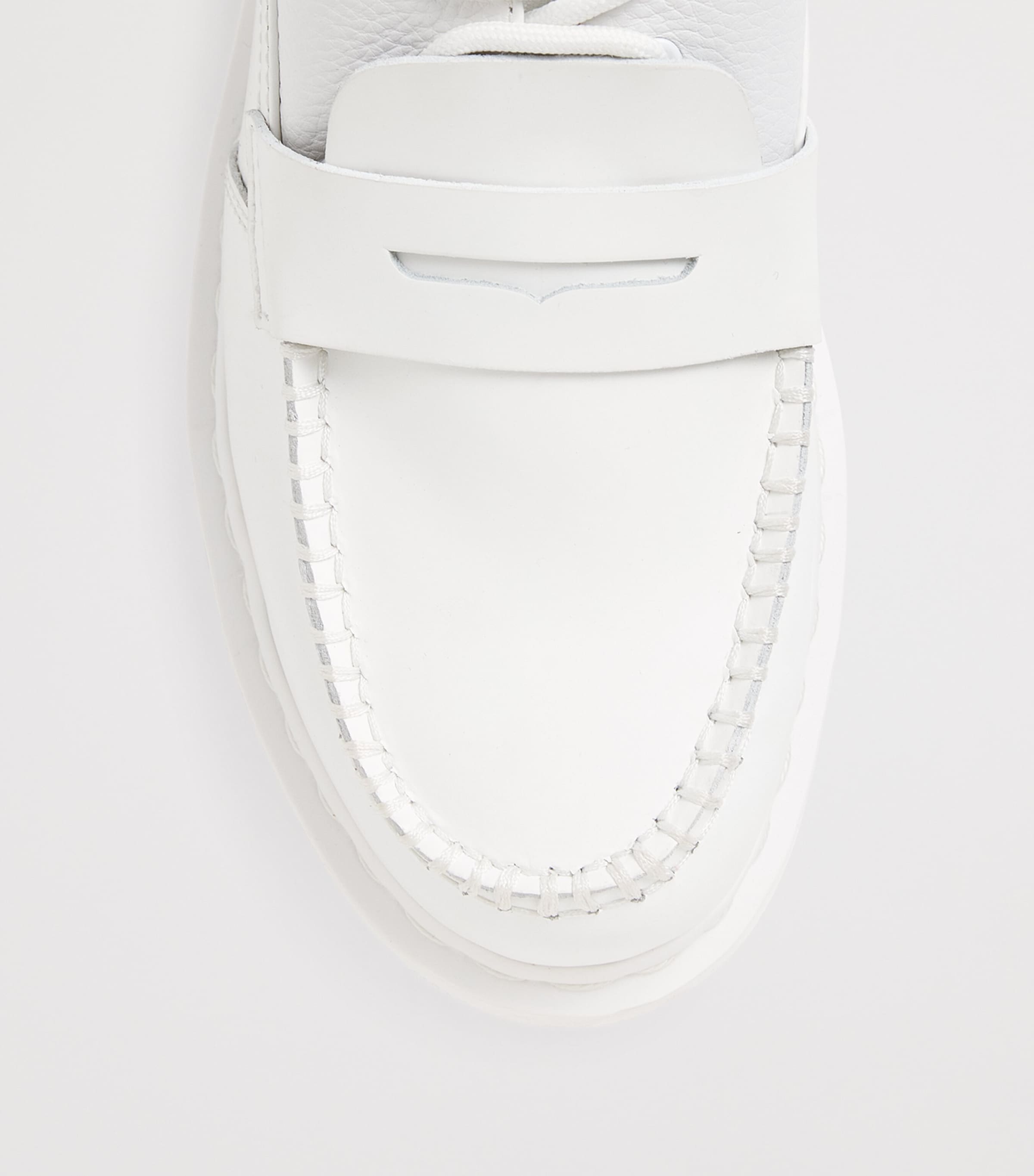 MM6 Maison Margiela White x Dr. Martens 1461 Penton Loafers