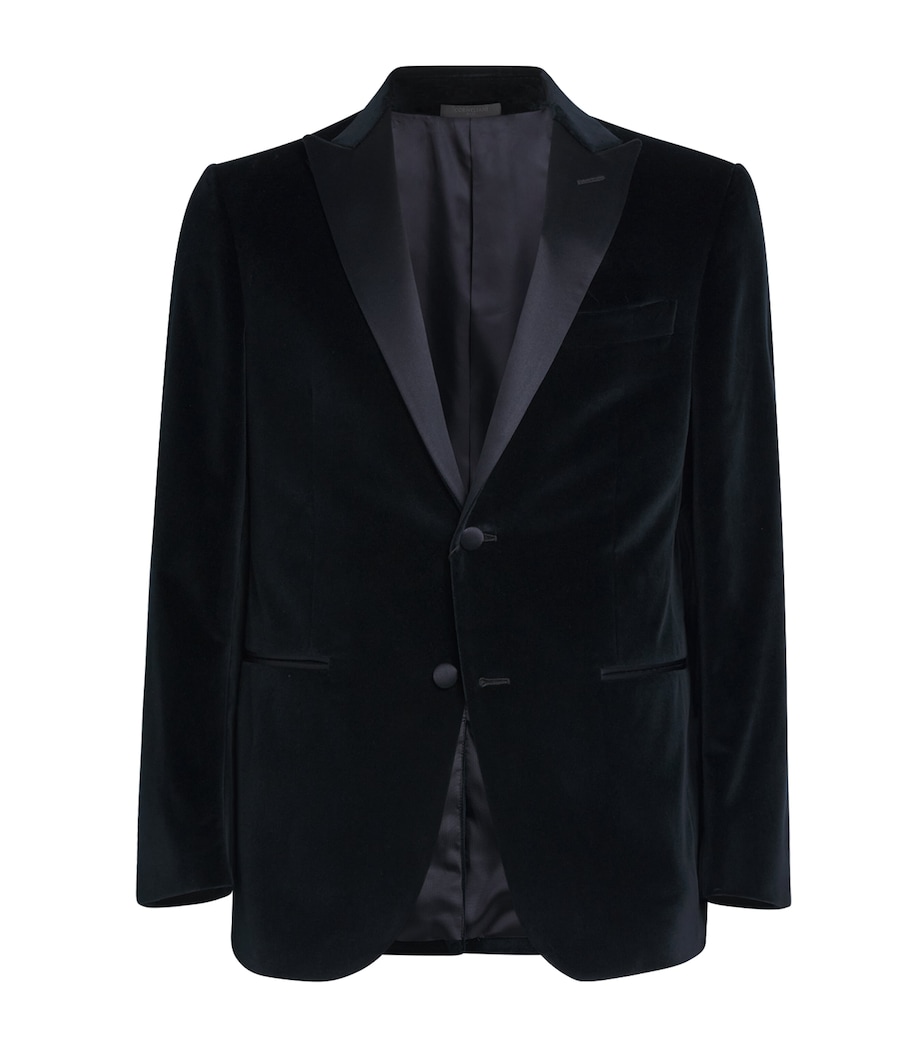 Velvet Blazer 01 NAVY BLUE Image 1
