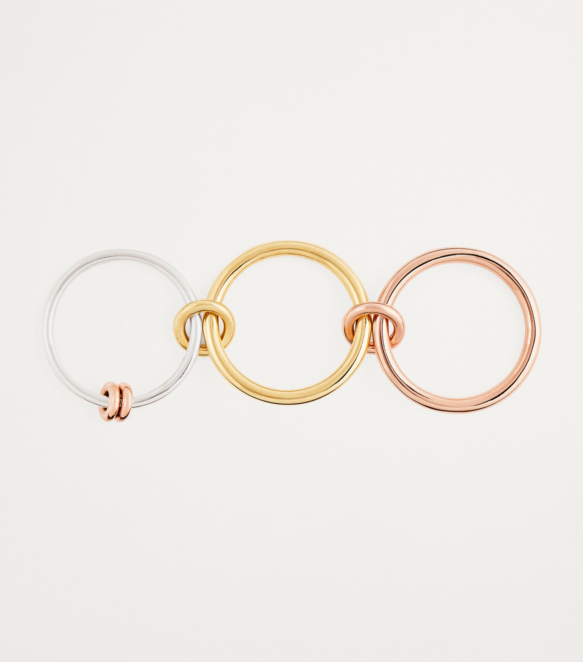 Sterling Silver and Mixed Gold Raneth Ring STERLING SILVER Image 3