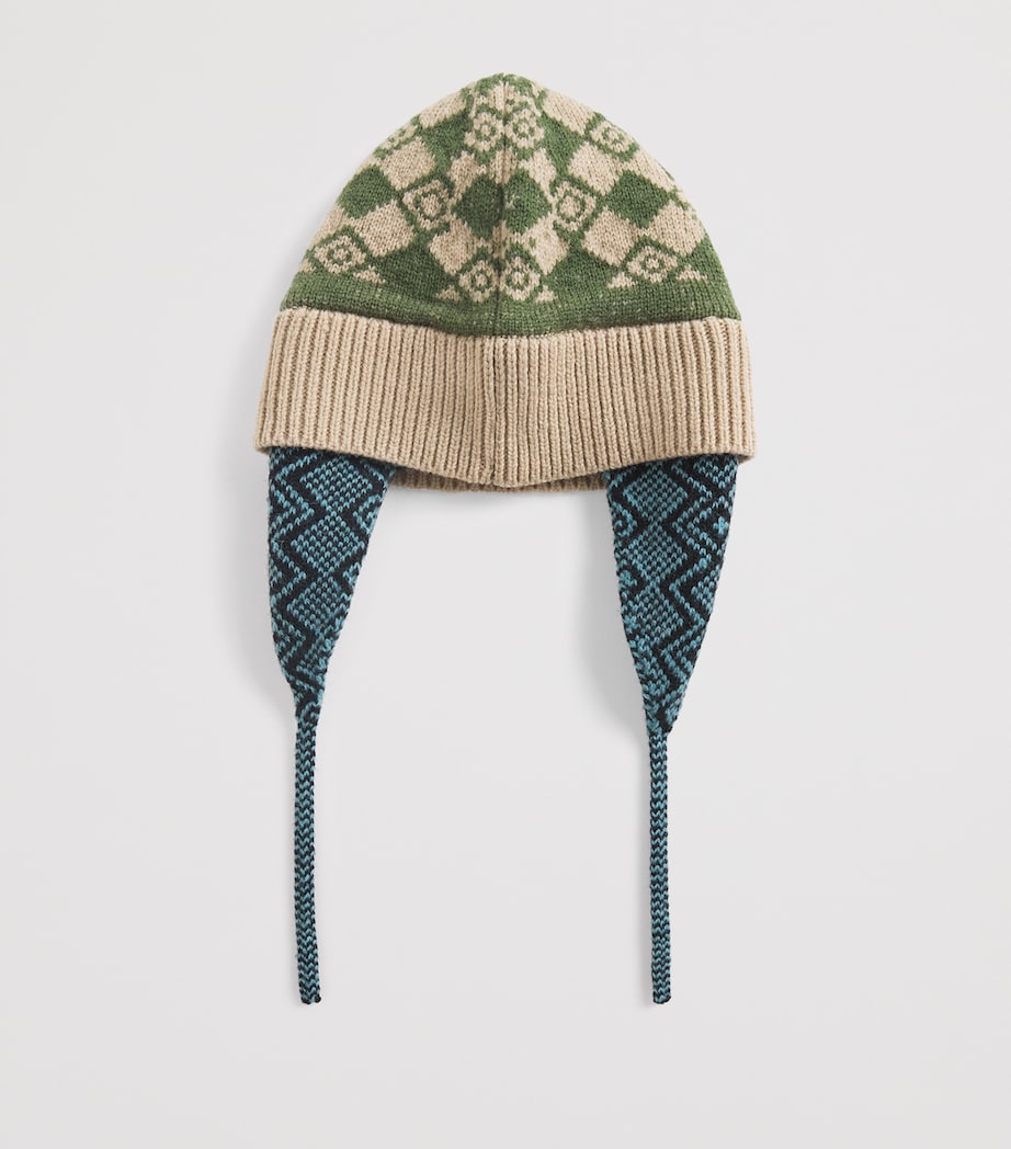 DRIES VAN NOTEN Wool Jacquard Hat Image 3