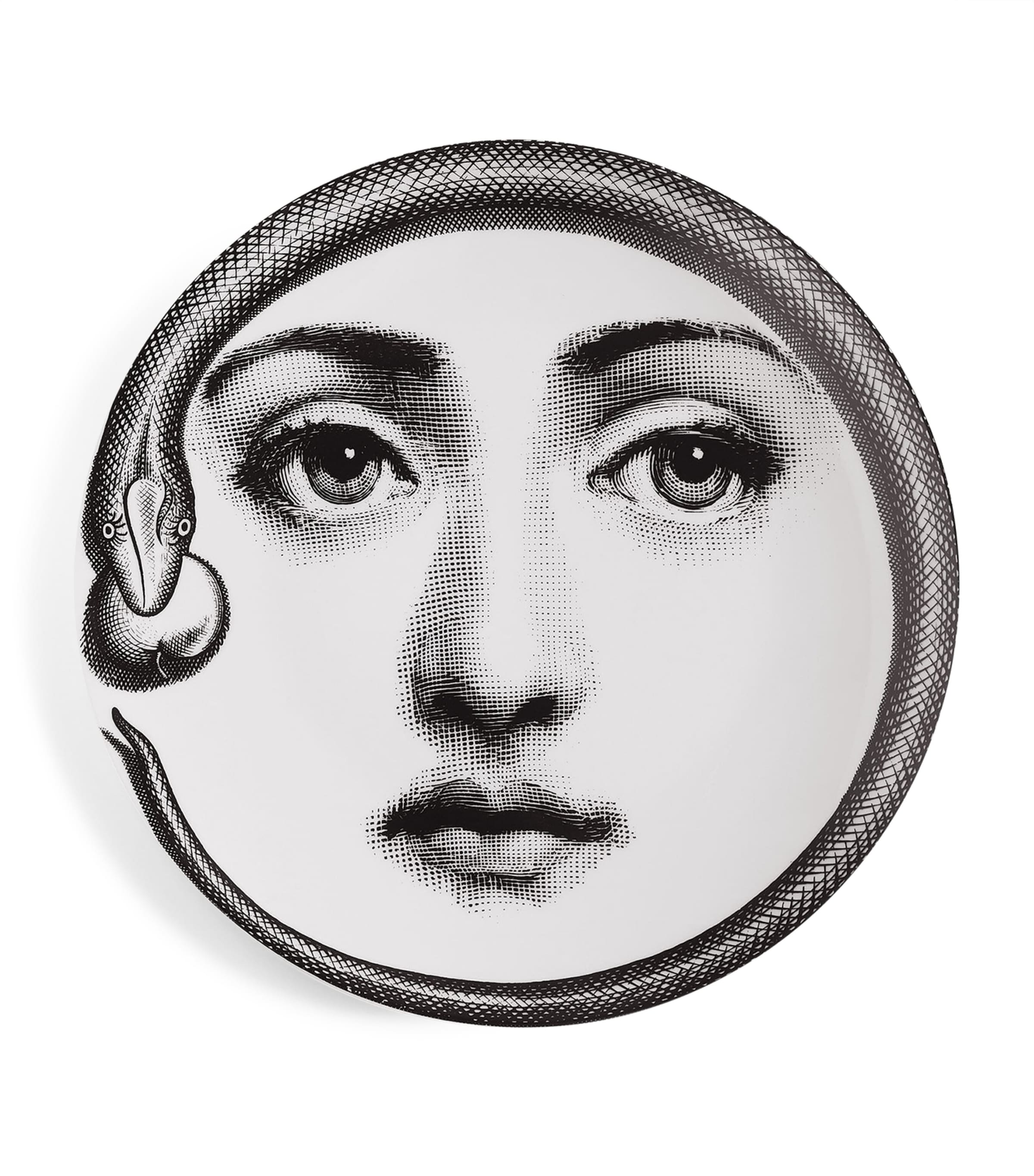 Fornasetti Tema E Variazioni No. 159 Wall Plate In Black