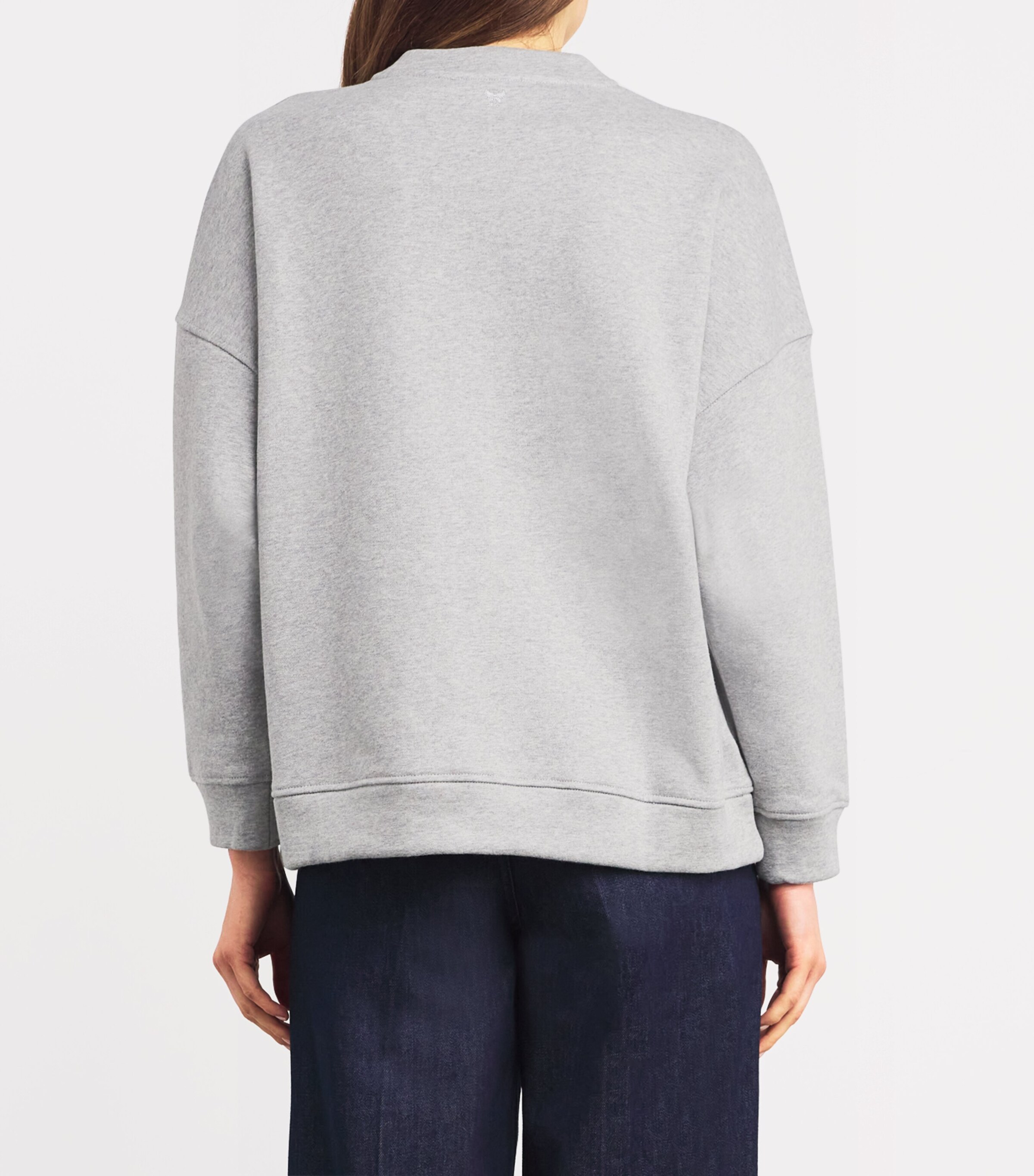 Cotton Logo Sweatshirt MEDIUM GREY Image 4