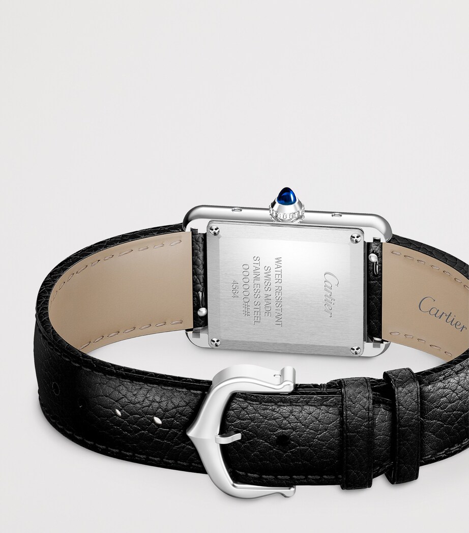 Cartier Small Stainless Steel Tank Must Watch 22mm Silvered Image 5