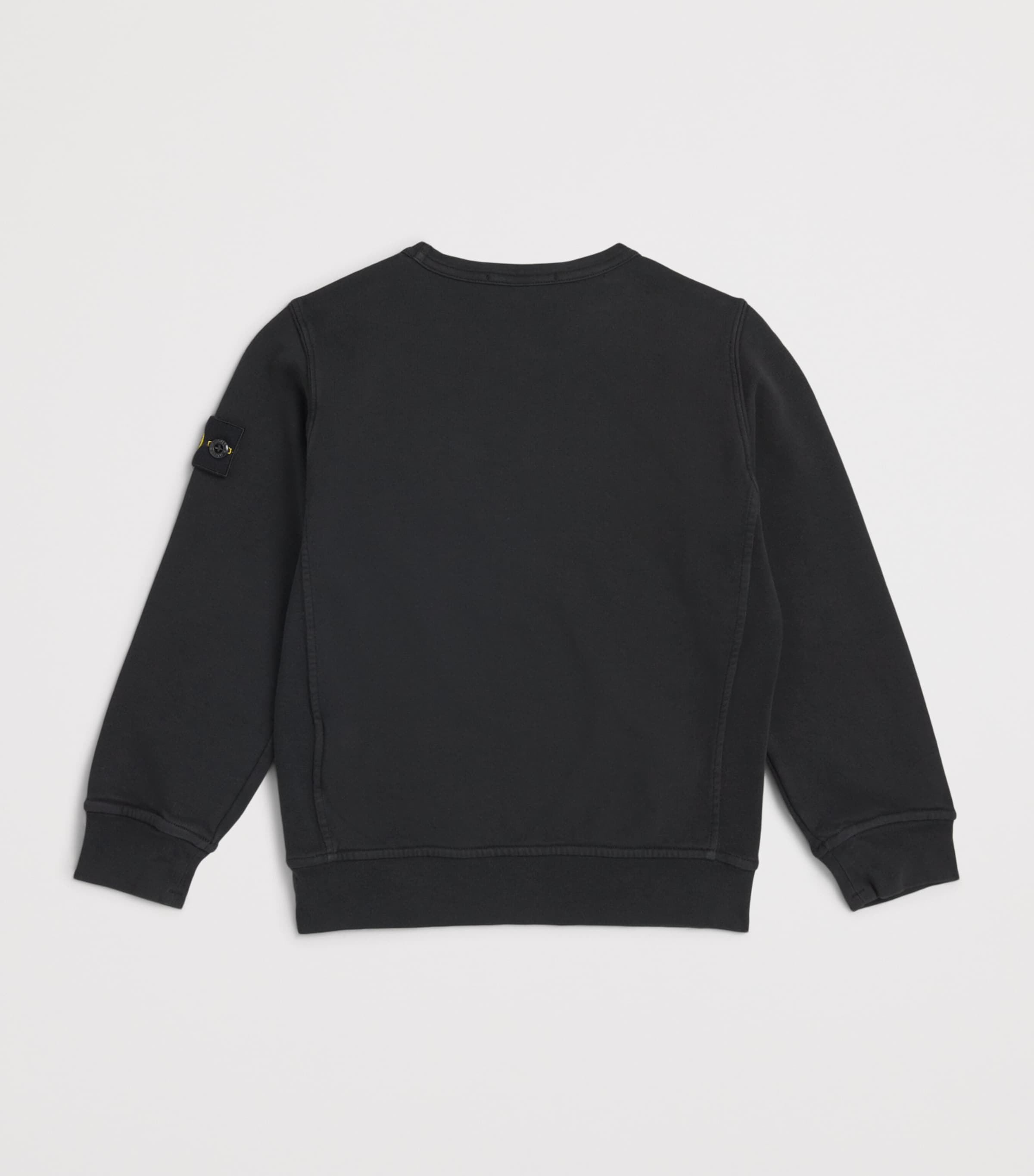 Stone Island Junior Cotton Logo Sweatshirt (2-14 Years) Black Image 2