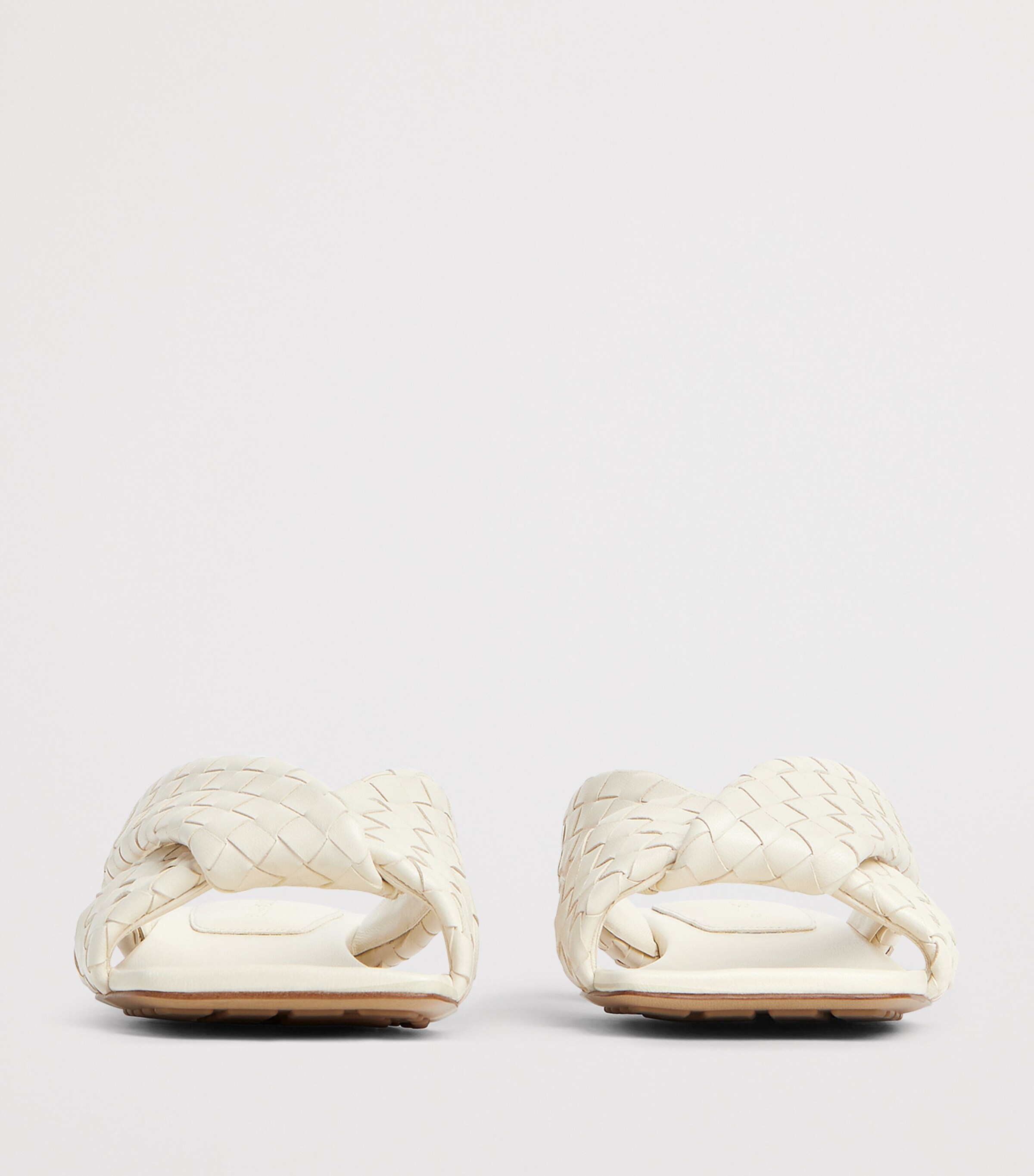 Leather Intrecciato Riva Flat Mules 9031 Image 3