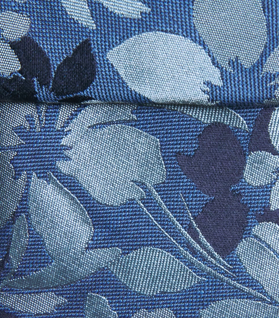 Isaia Silk-Linen Jacquard Tie Image 3