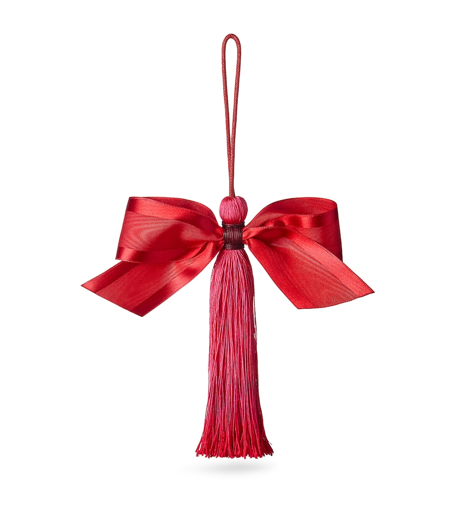 Bow Tassel Decoration RED Image 1