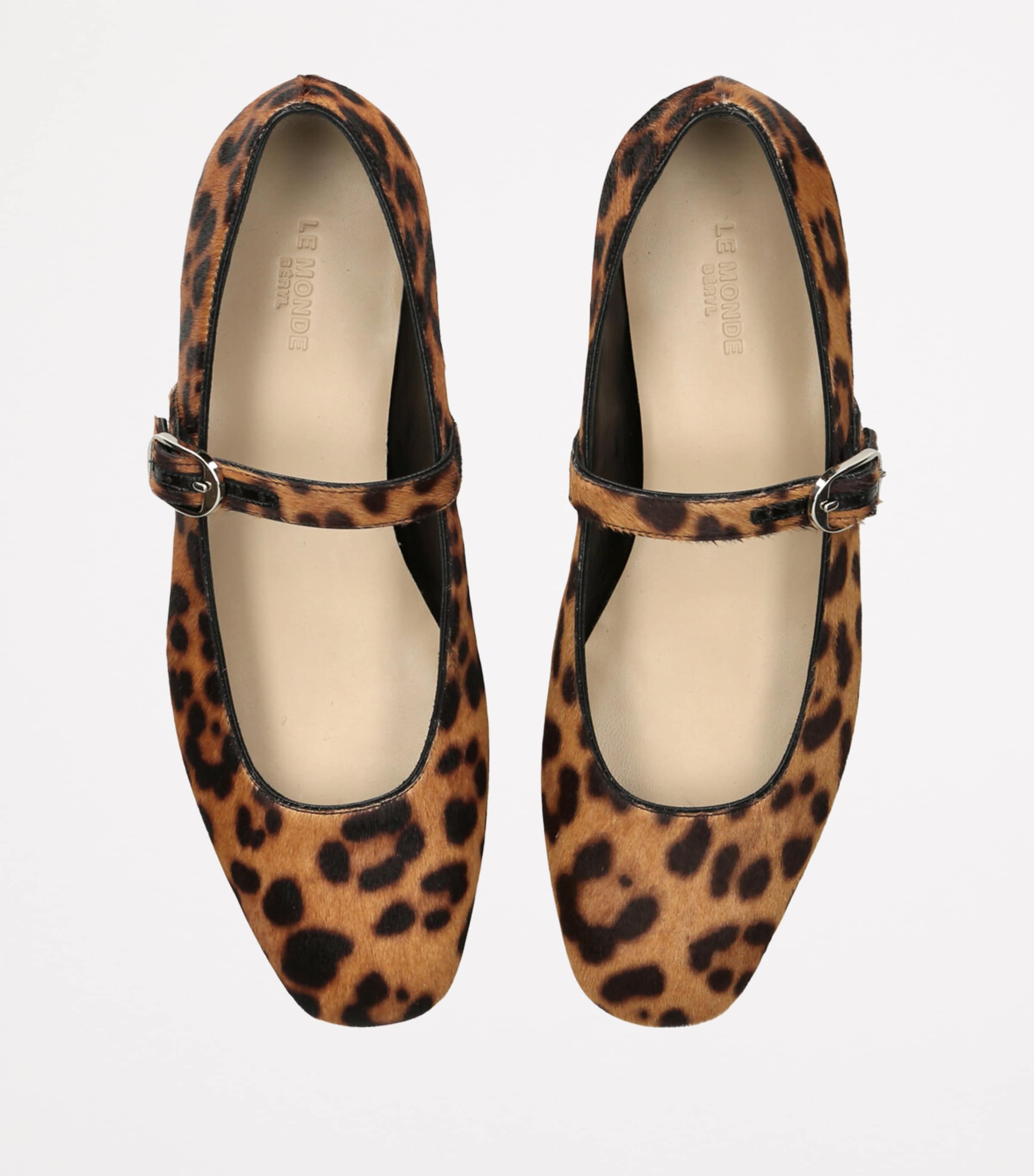 Le Monde Beryl Calf Hair Mary Jane Ballet Flats Dk.brn Com Image 4