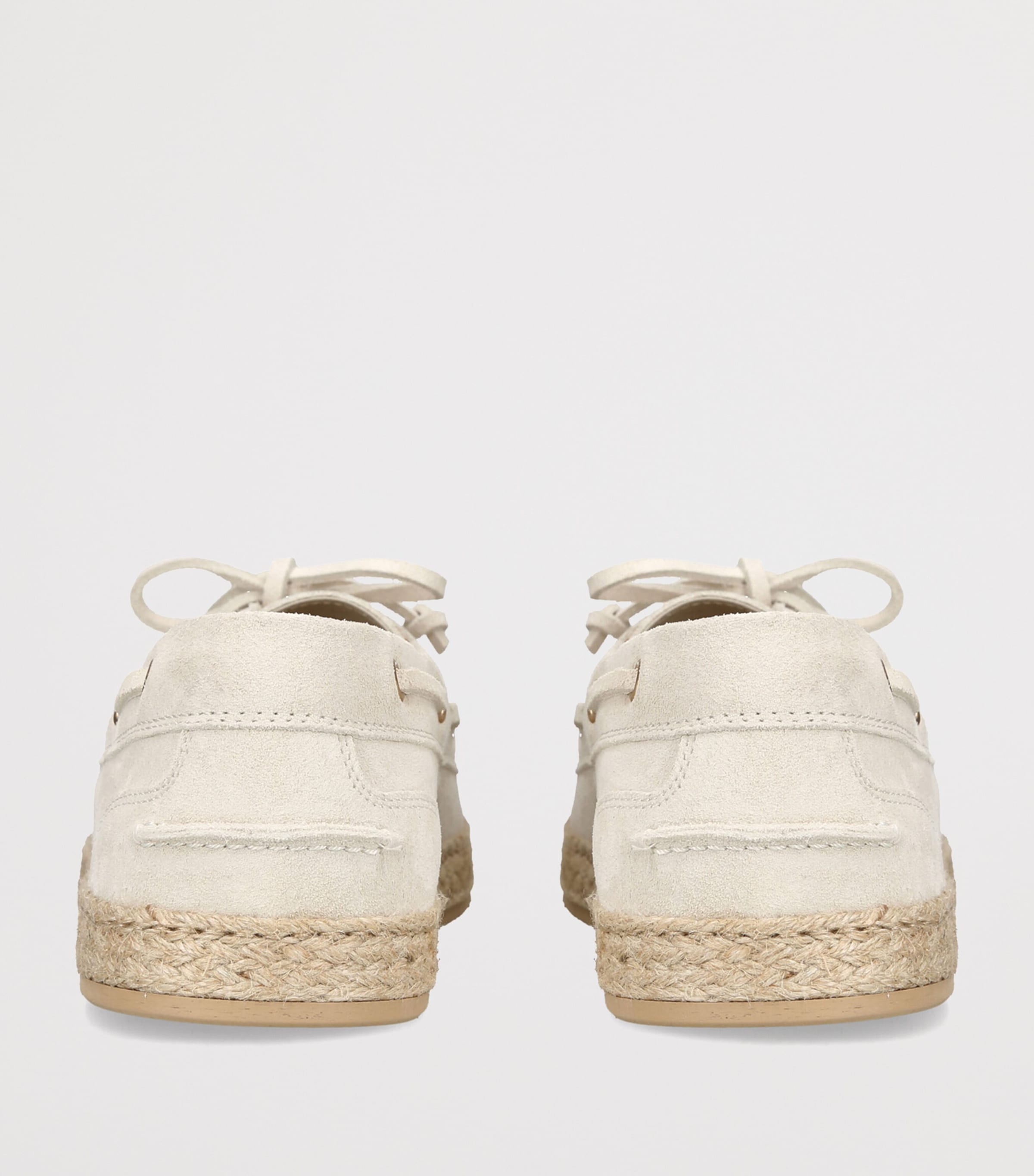 Brunello Cucinelli Linen Penny Loafer Espadrilles Bone Image 4