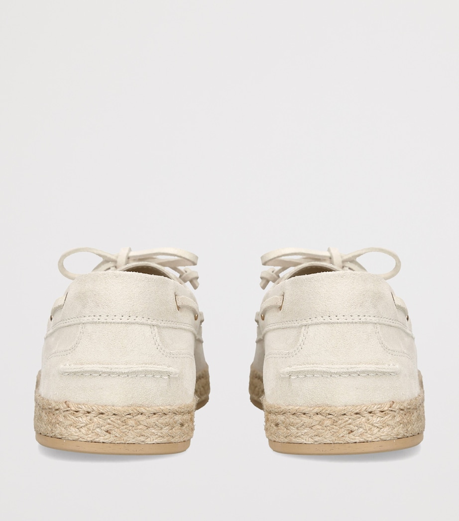 Brunello Cucinelli Linen Penny Loafer Espadrilles Bone Image 4