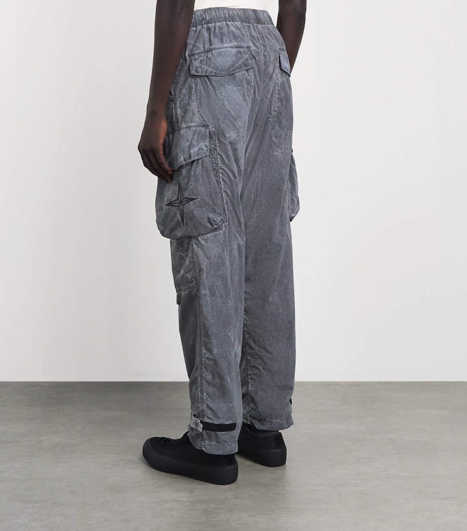Stone Island Mens Coated Cargo Trousers Image 5