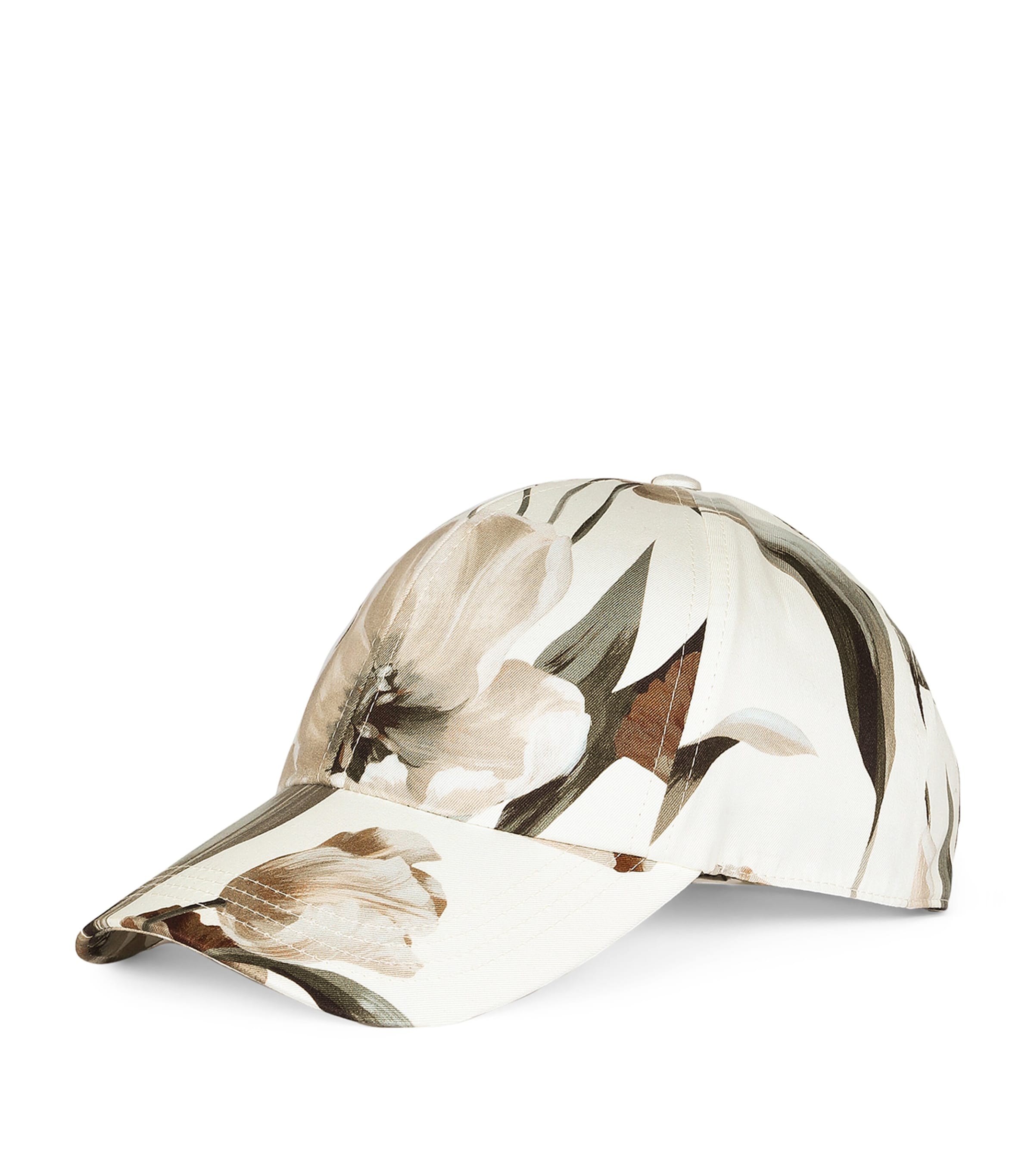 Dolce & Gabbana Floral Baseball Cap In Neutral