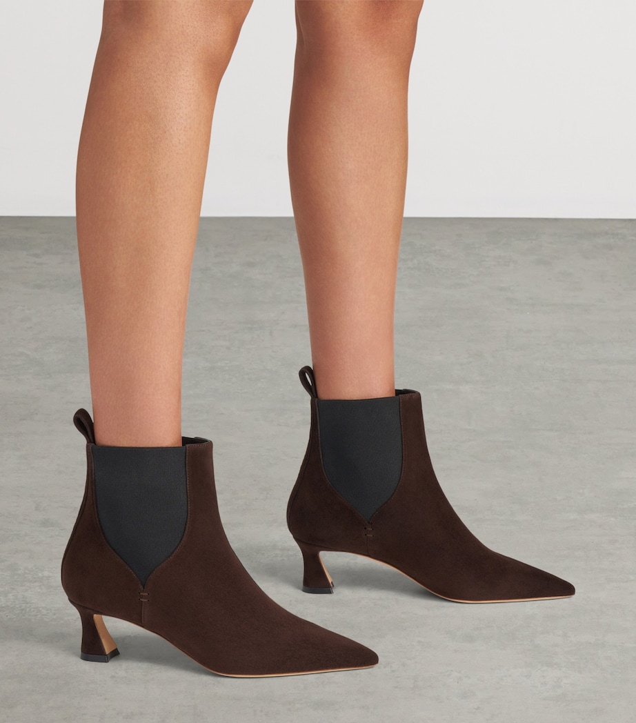 Malone Souliers Suede Carolyn Ankle Boots 45 Ebony Image 2