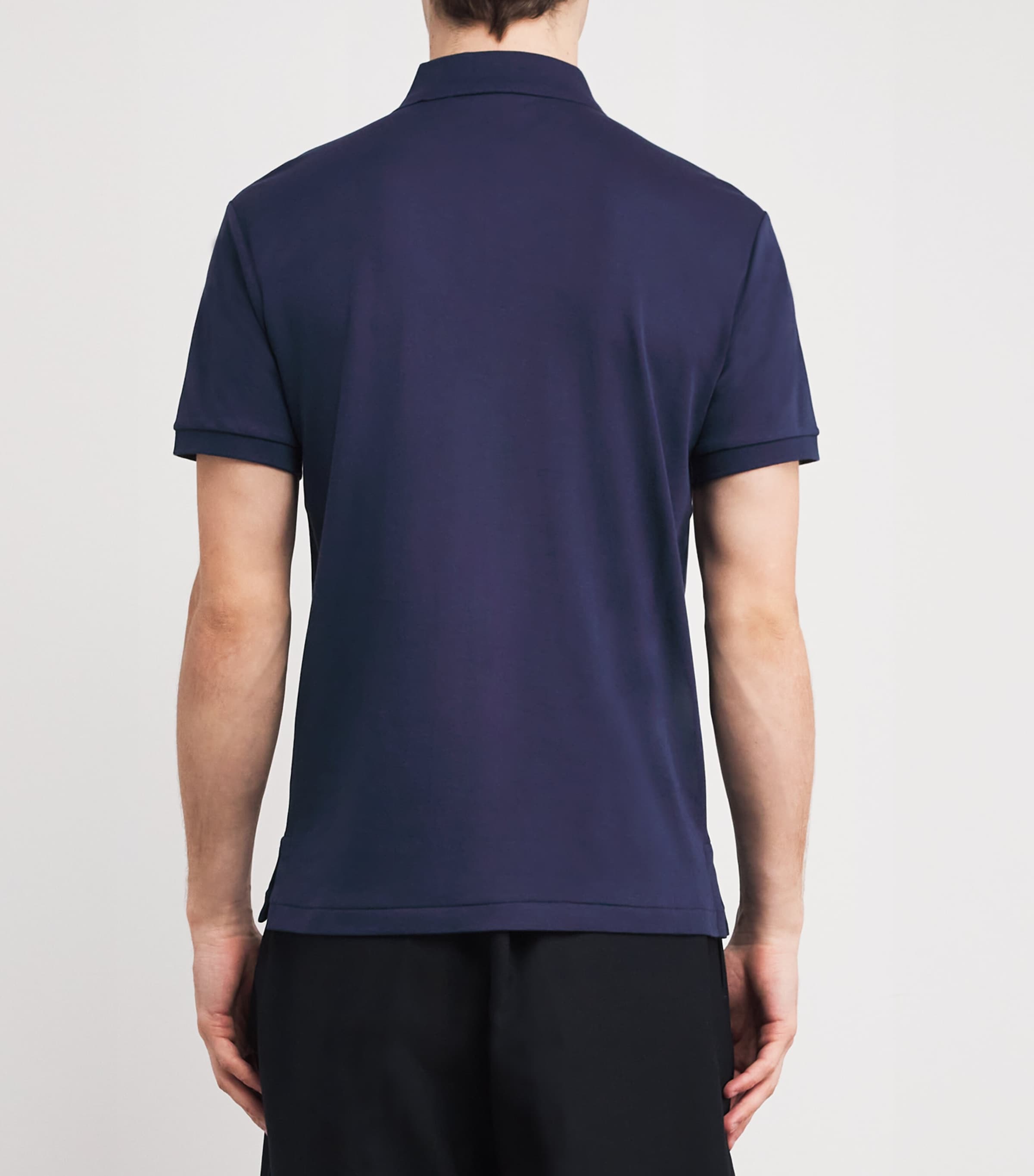 Cotton Slim-Fit Polo Shirt FRENCH NAVY Image 4