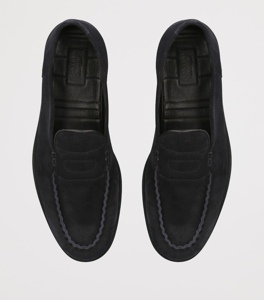 Suede Pace Loafers NAVY Image 4