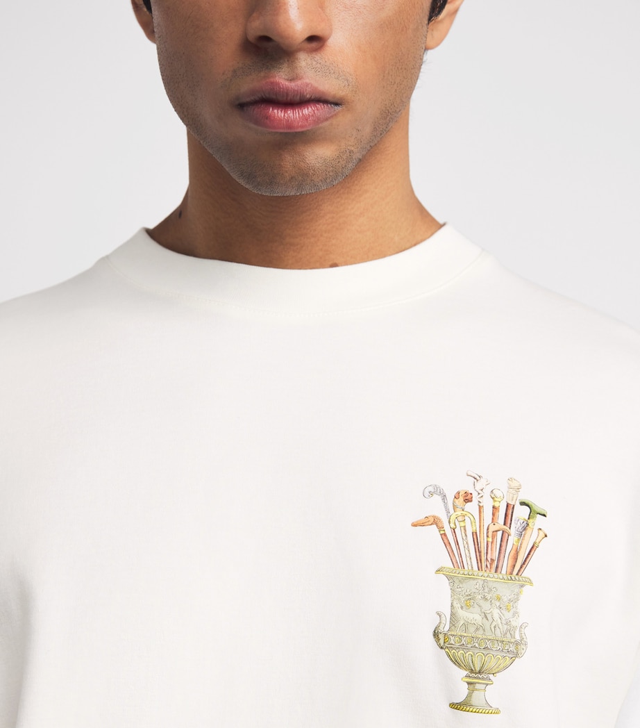 Drôle De Monsieur Mens Cotton Cannes T-Shirt Off White Image 3