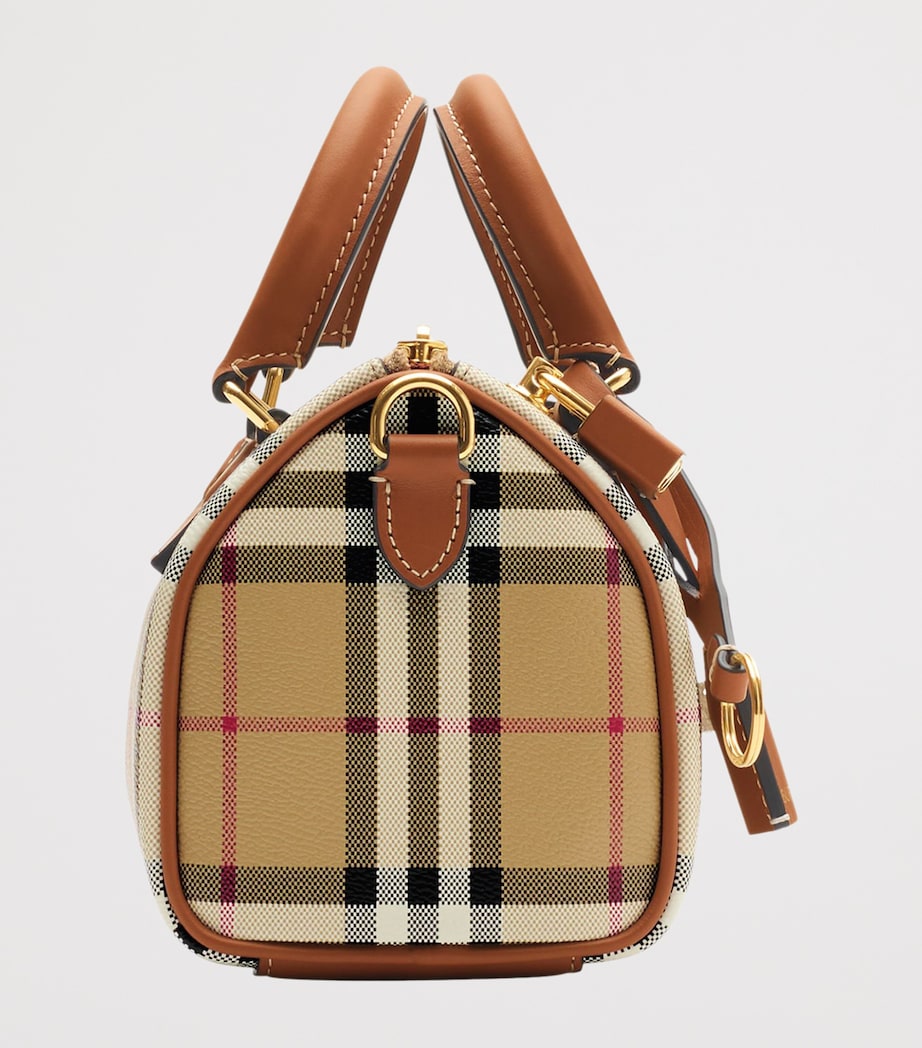 Mini Check Bowling Bag VNTG CHK/BRIAR BROWN Image 4