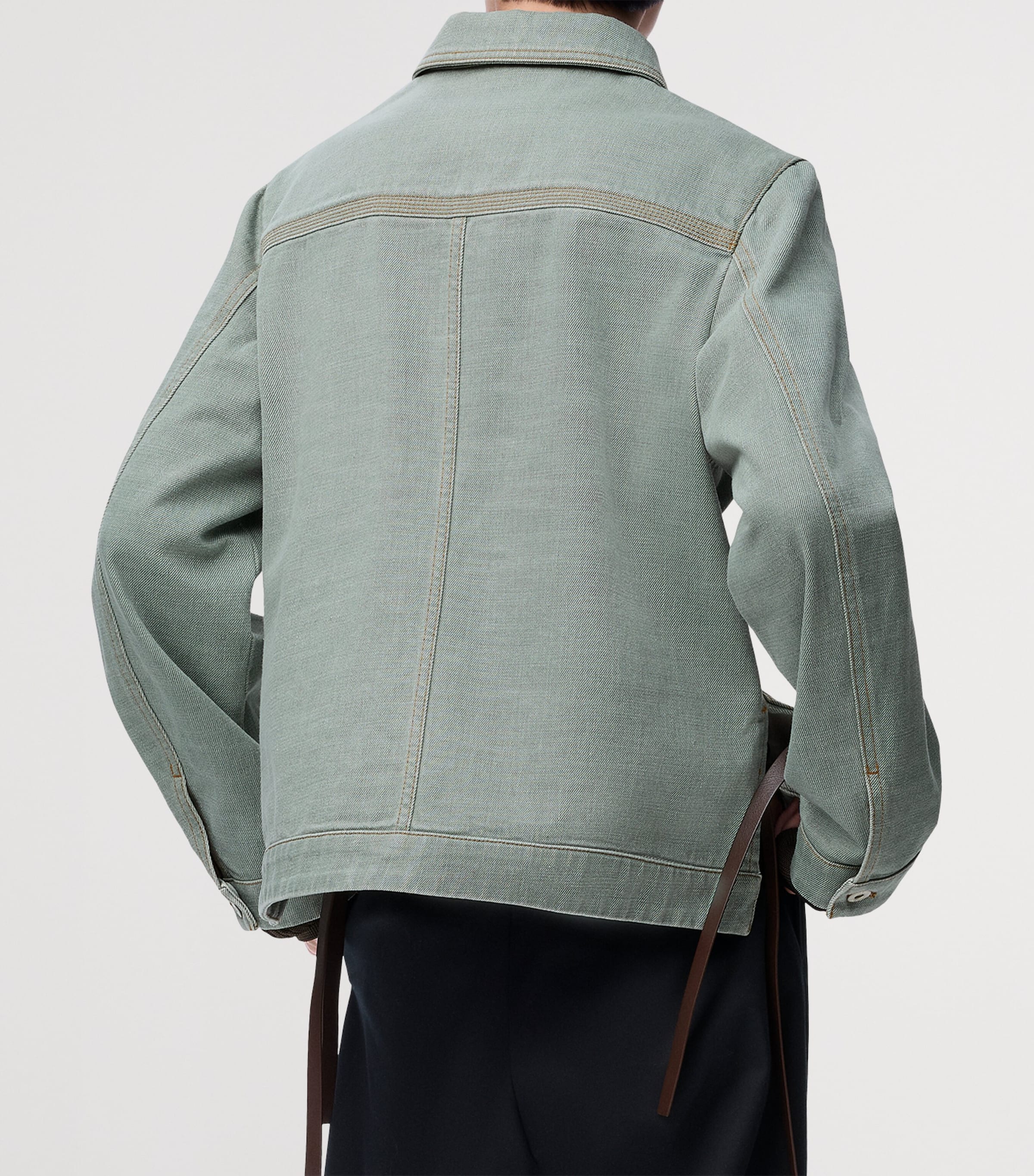 Cotton Workwear Jacket KHAKI GREEN Image 4