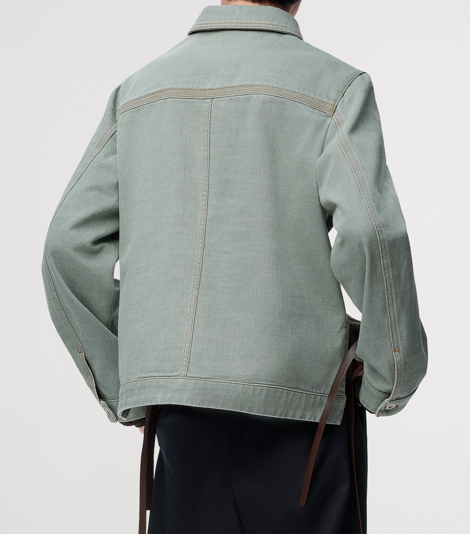 Cotton Workwear Jacket KHAKI GREEN Image 4