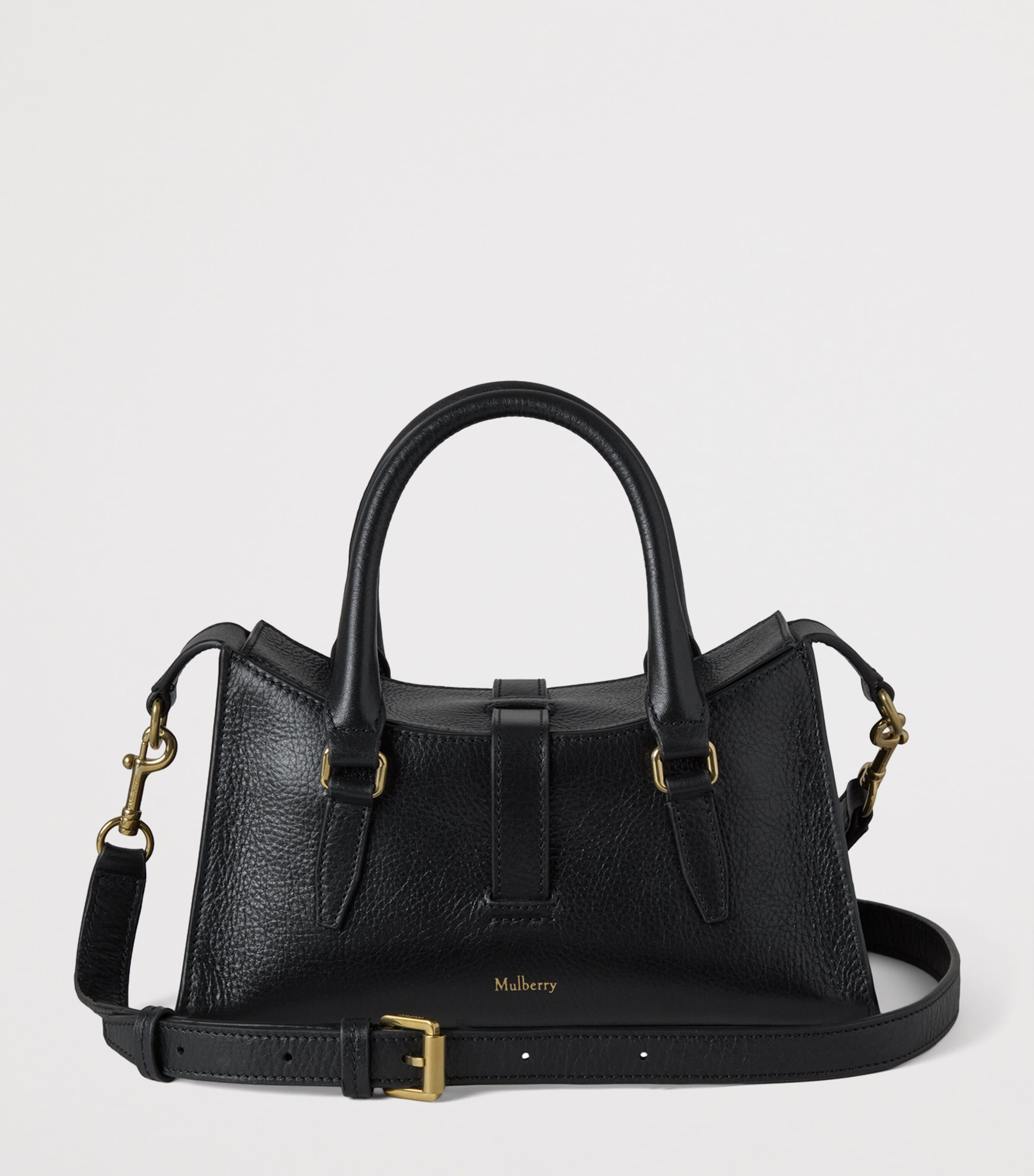 Mulberry Black Mini Leather Roxanne Top-Handle Bag | Harrods US Mulberry Black Mini Leather Roxanne Top-Handle Bag | Harrods US