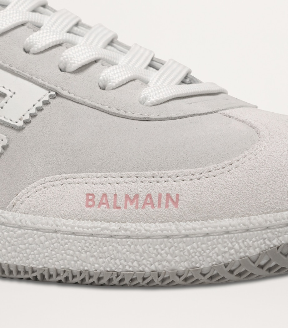 Leather Logo Swan Sneakers OBR ROSE/BLANC Image 7