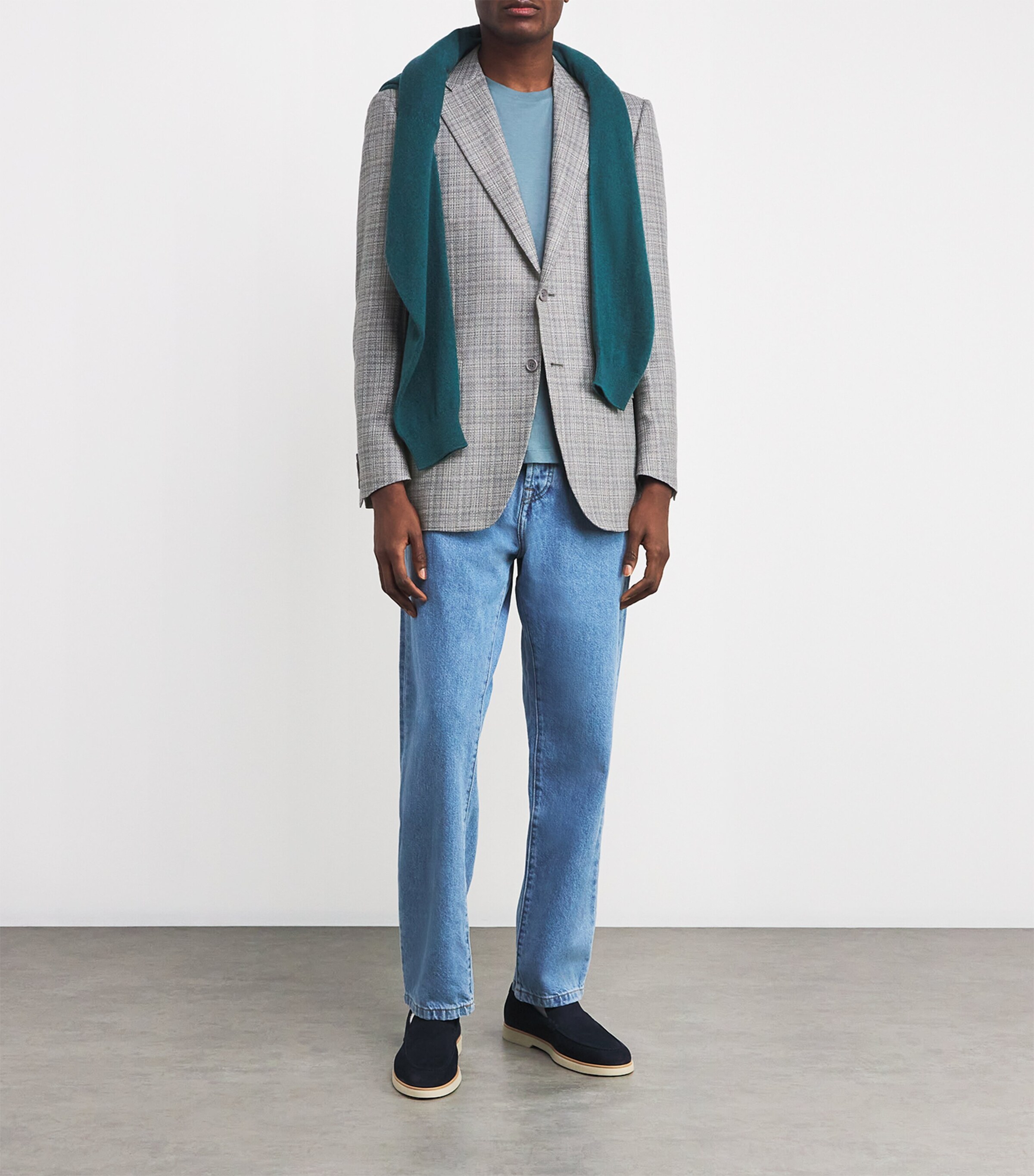 Silk-Wool Check Blazer 119 Image 2