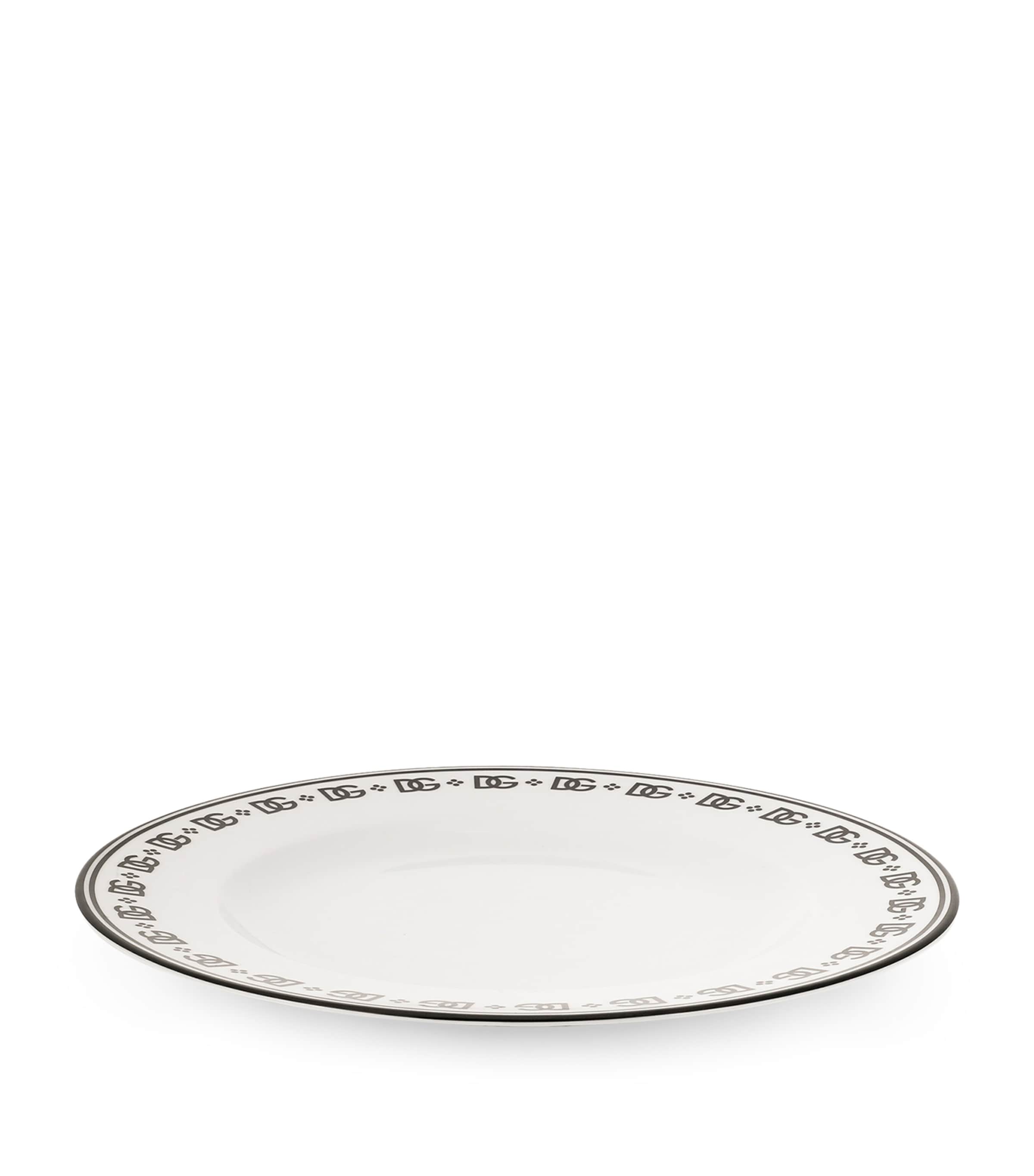 Porcelain DG Logo Plate (31cm) U0082-DG LOGO BORDO Image 2