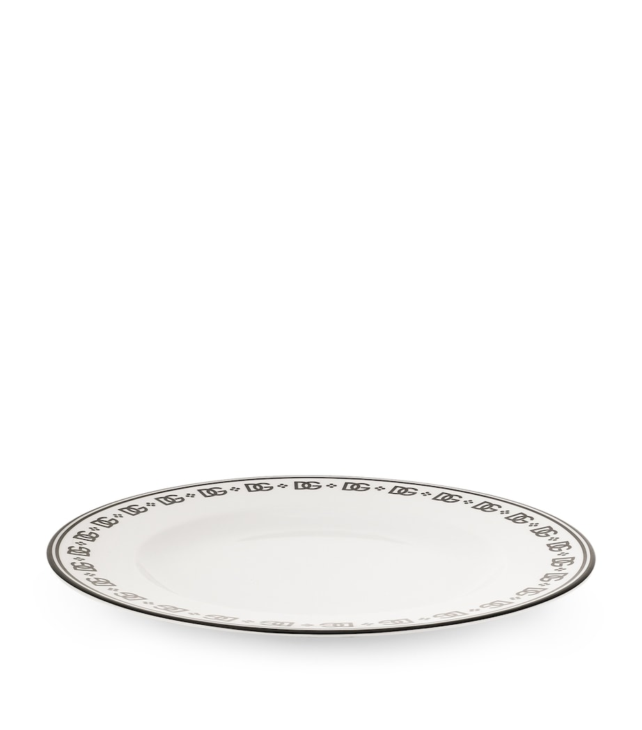 Porcelain DG Logo Plate (31cm) U0082-DG LOGO BORDO Image 2