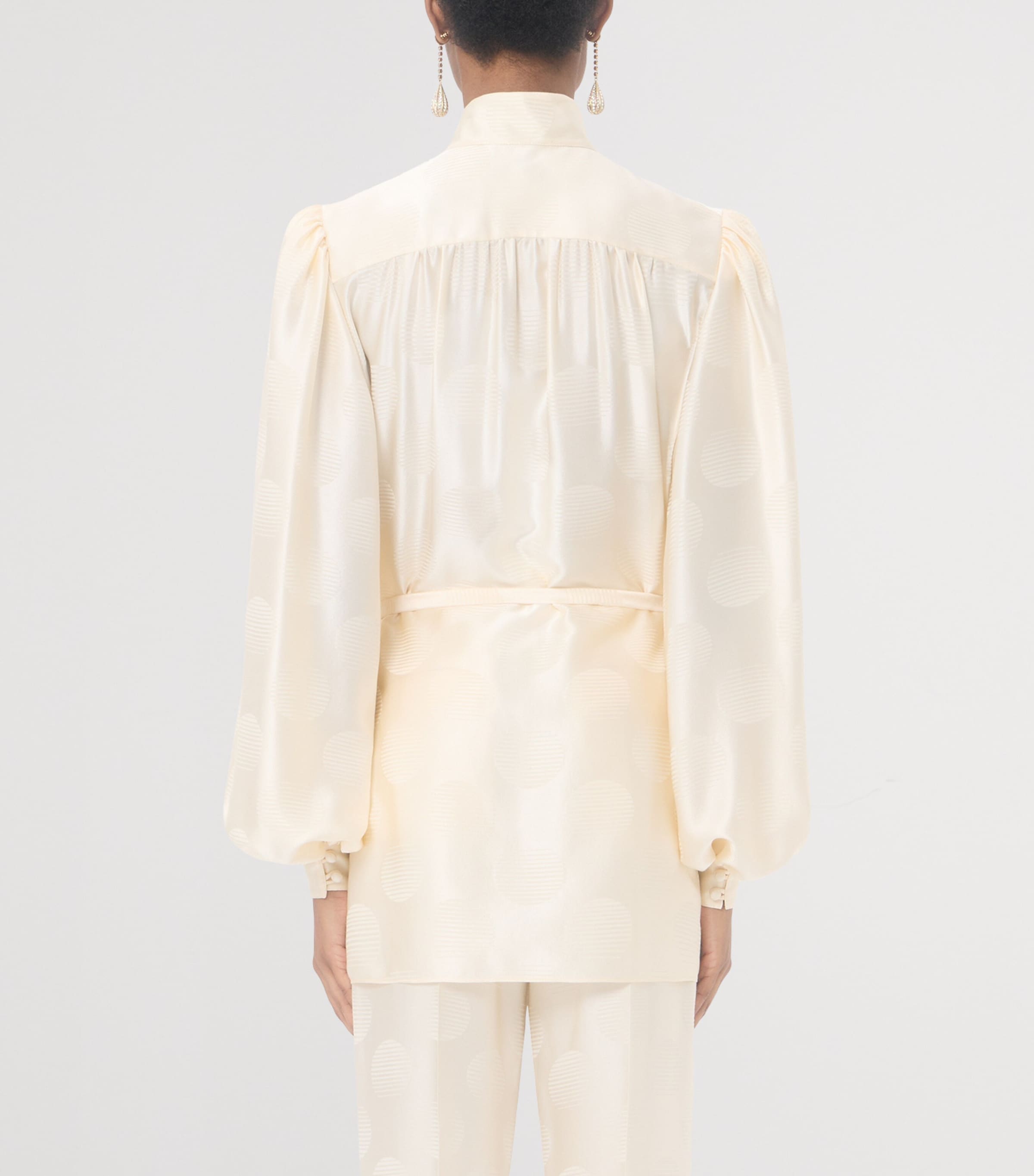 Valentino Womens Silk Tie Shirt Image 5