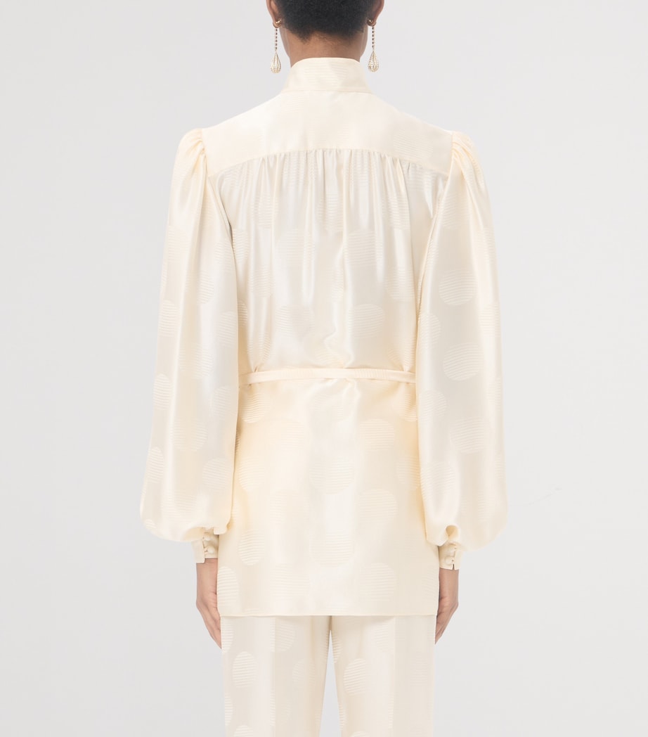 Valentino Womens Silk Tie Shirt Image 5