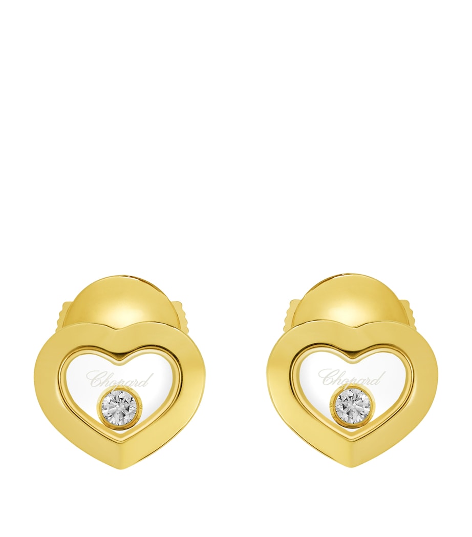 Yellow Gold and Diamond Happy Diamonds Icons Earrings 18K YELLOW GOLD Image 1