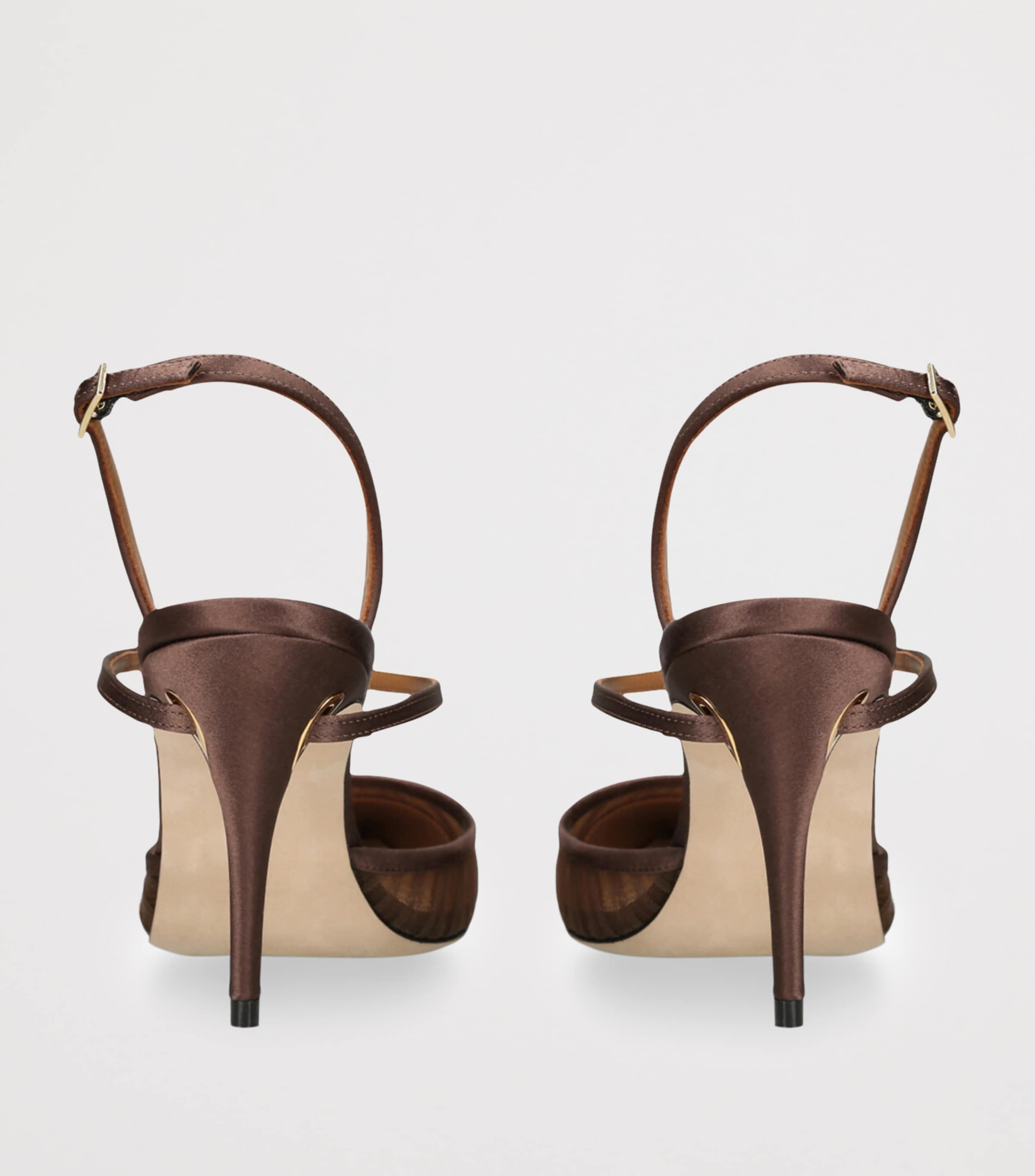 Jennifer Chamandi Vittorio Slingback Pumps 85 Dark Brown Image 2