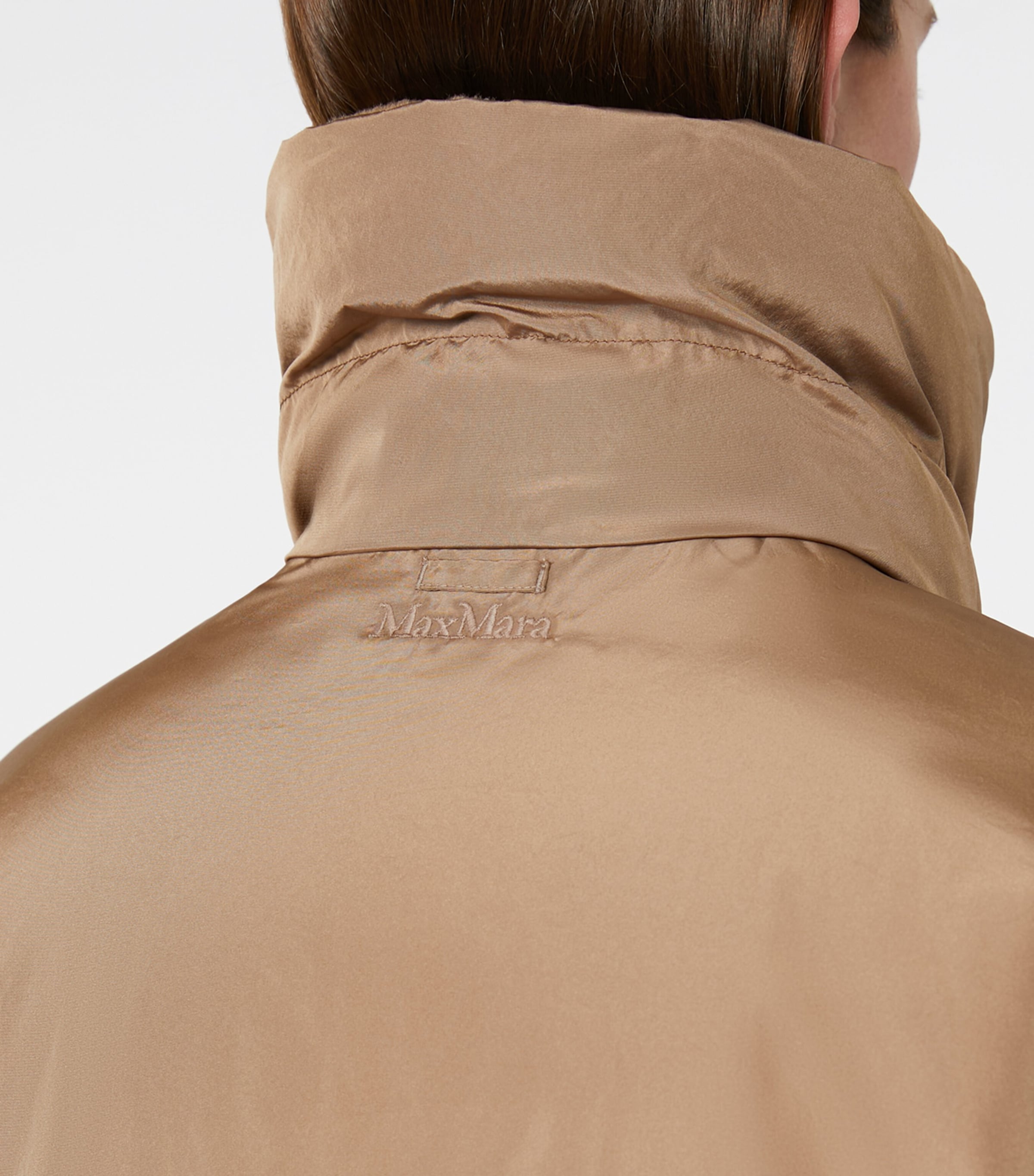 Down Camel Wool Reversible Quilted Coat BEIGE Image 6