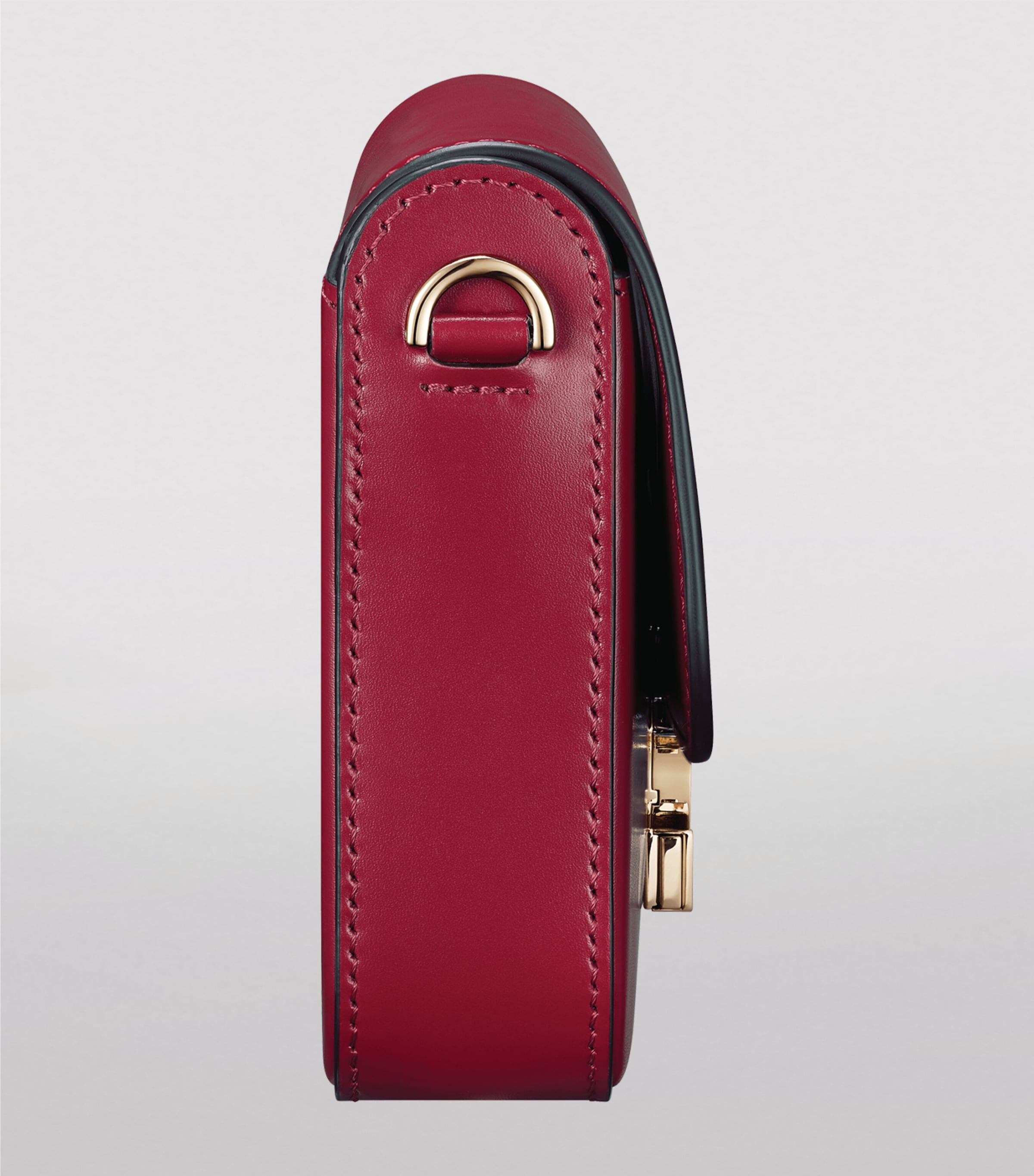 Mini Leather C de Cartier Chain Bag CHERRY RED Image 4