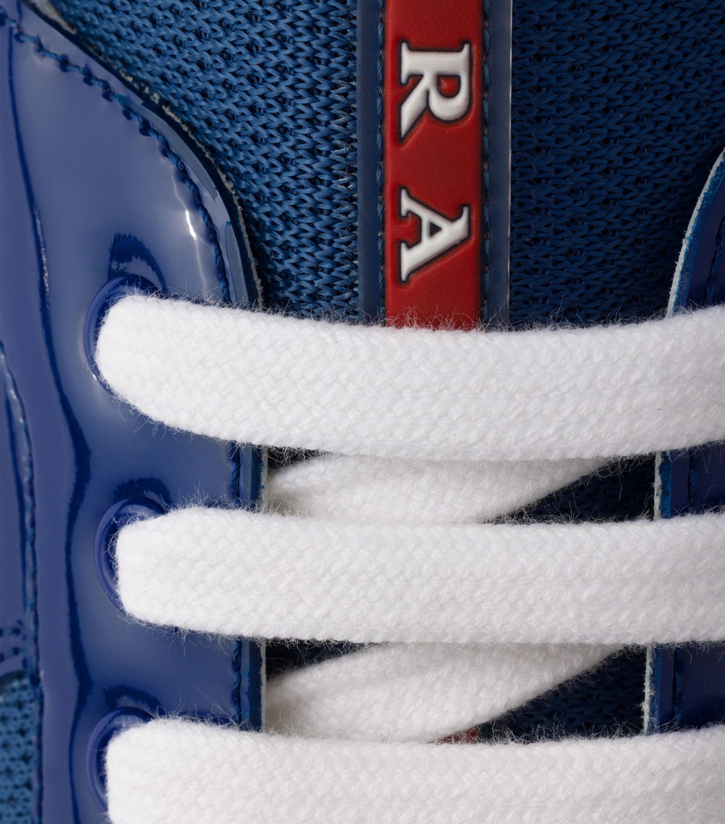 Prada Patent Leather America's Cup Sneakers Blue Image 6