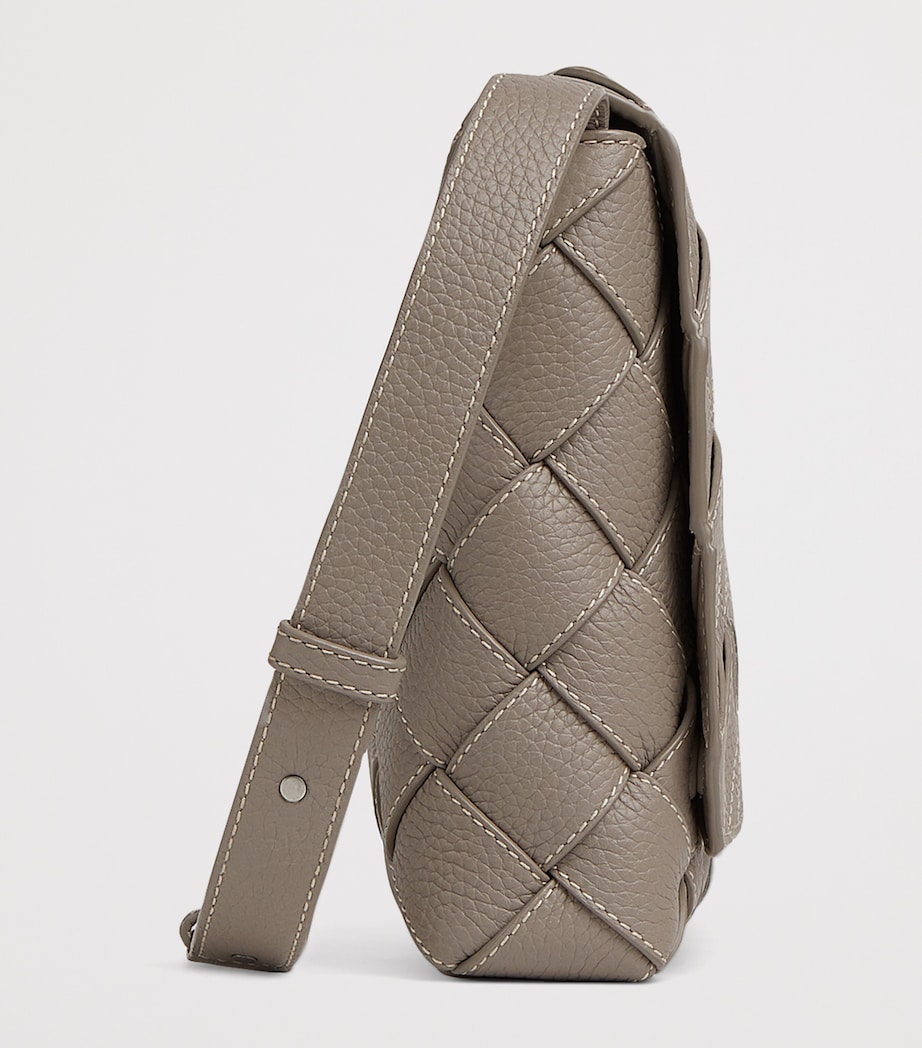 Large Leather Diago Cross-Body Bag 2822 Image 4