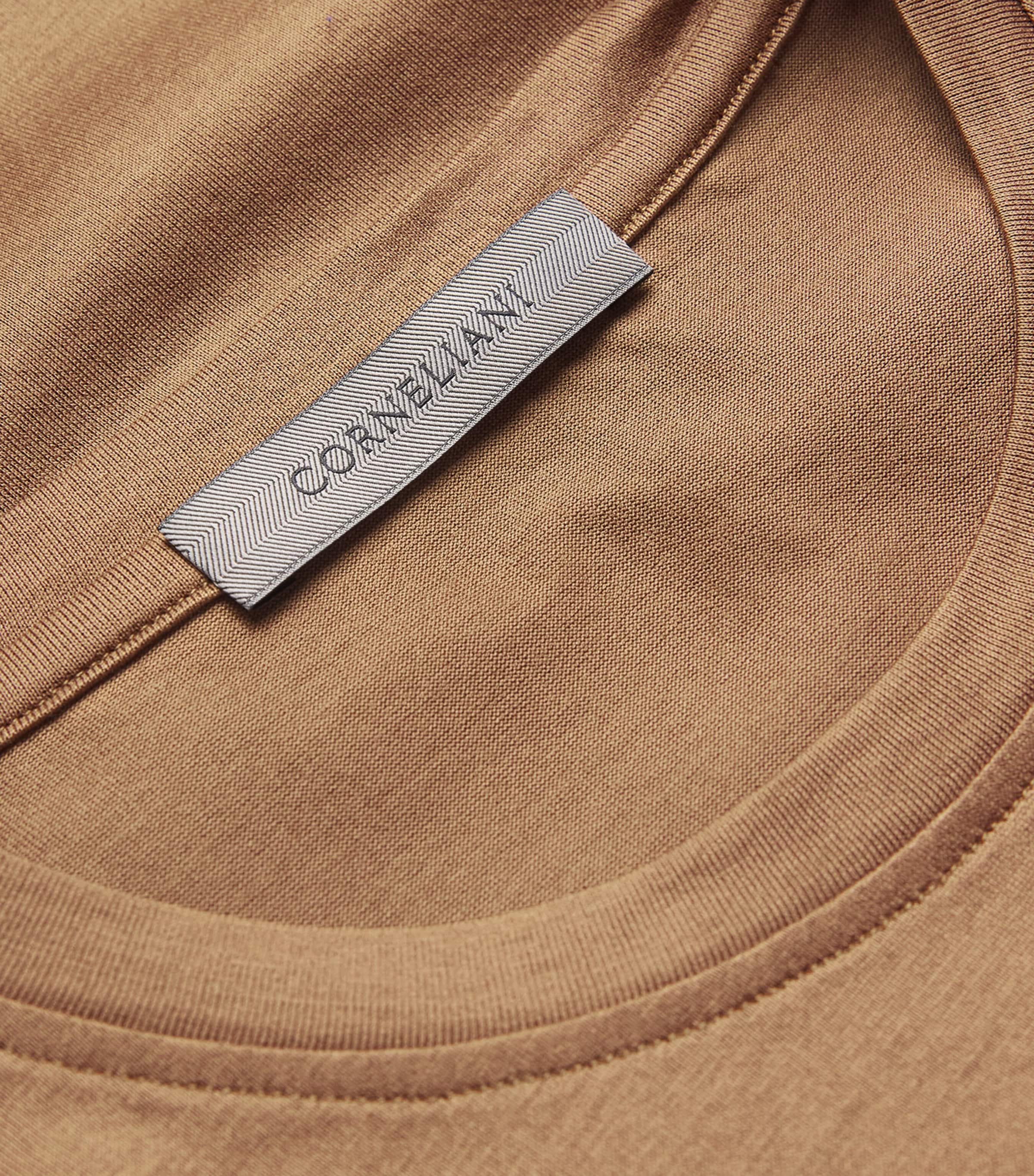 Cotton Short-Sleeve T-Shirt 034 NATURAL / BEIGE Image 5