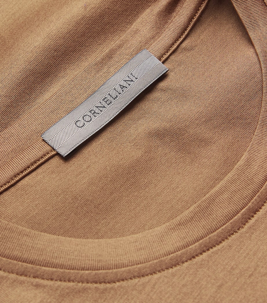 Cotton Short-Sleeve T-Shirt 034 NATURAL / BEIGE Image 5