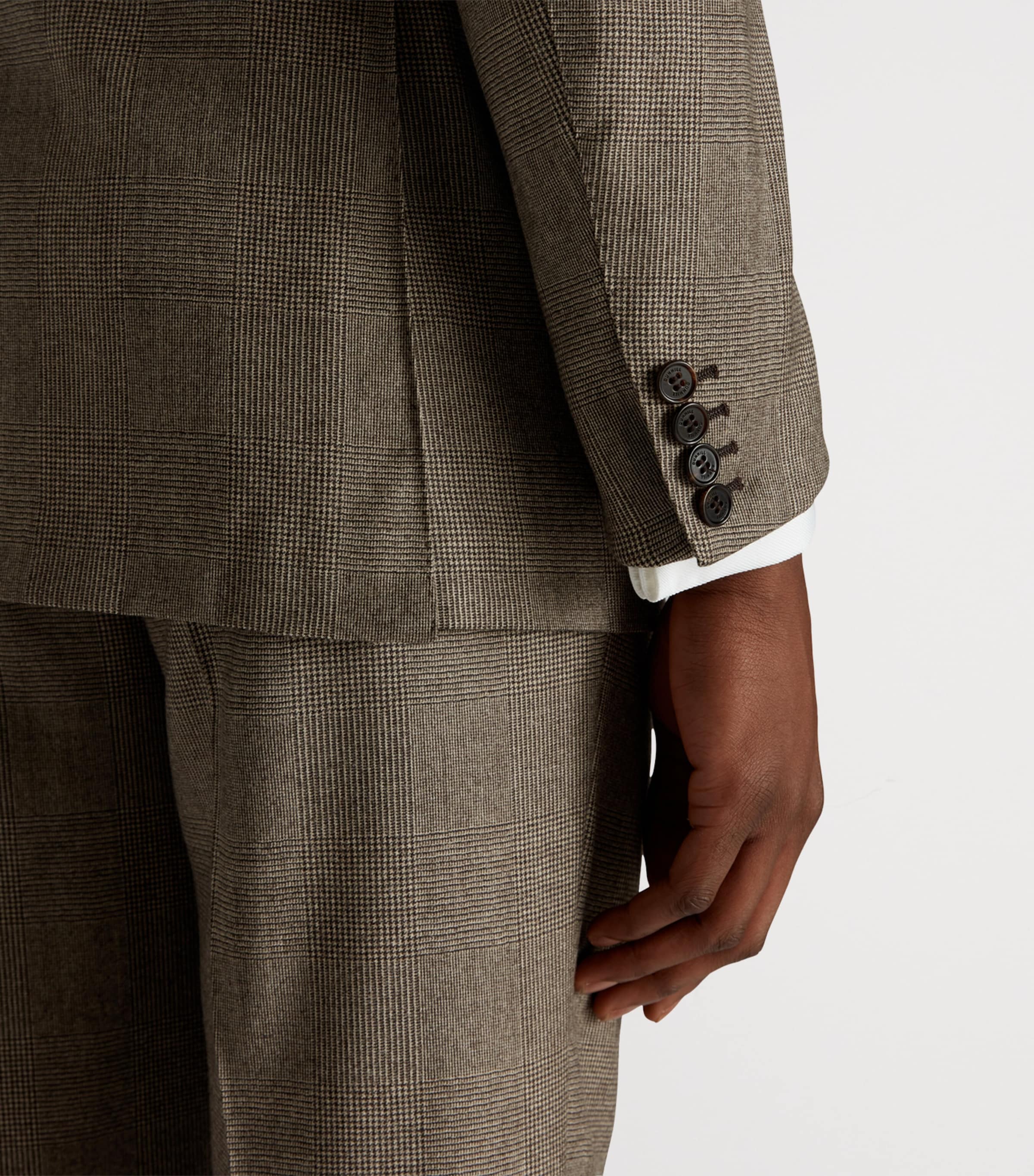 Wool Glen Check Bourdon Blazer 293SOFT BROWN Image 5