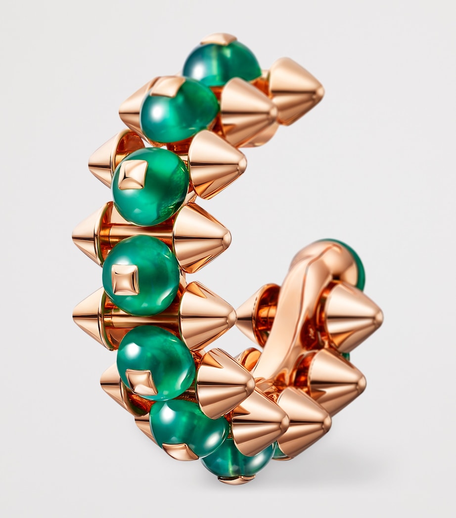 Cartier Rose Gold and Agate Clash de Cartier Hoop Earrings Rose Gold Image 5