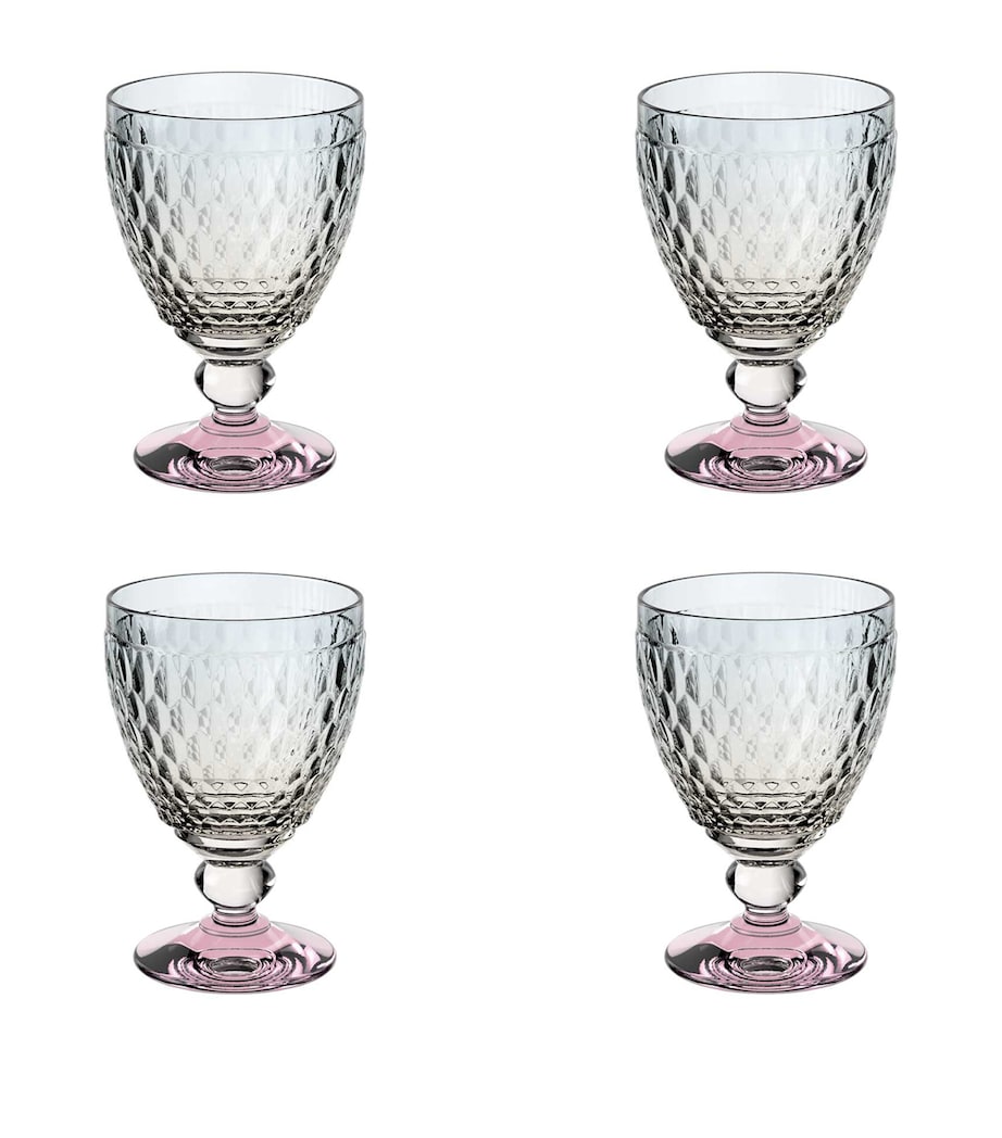 Set of 4 Boston Pearl Water Goblets (250ml) MULTI Image 1