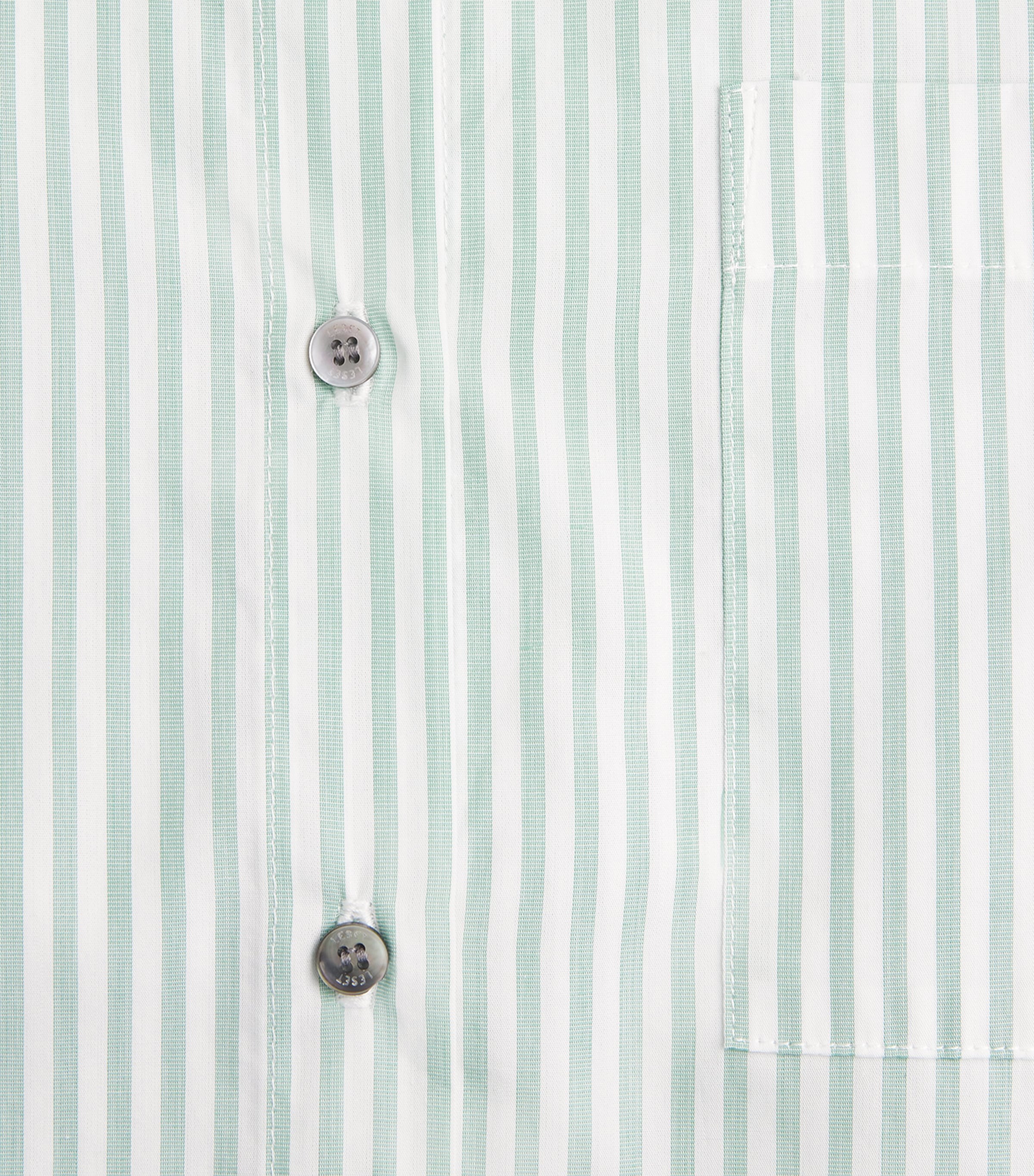 LESET Womens Cotton-Blend Stripe Yoshi Shirt Vert Stripe Image 6