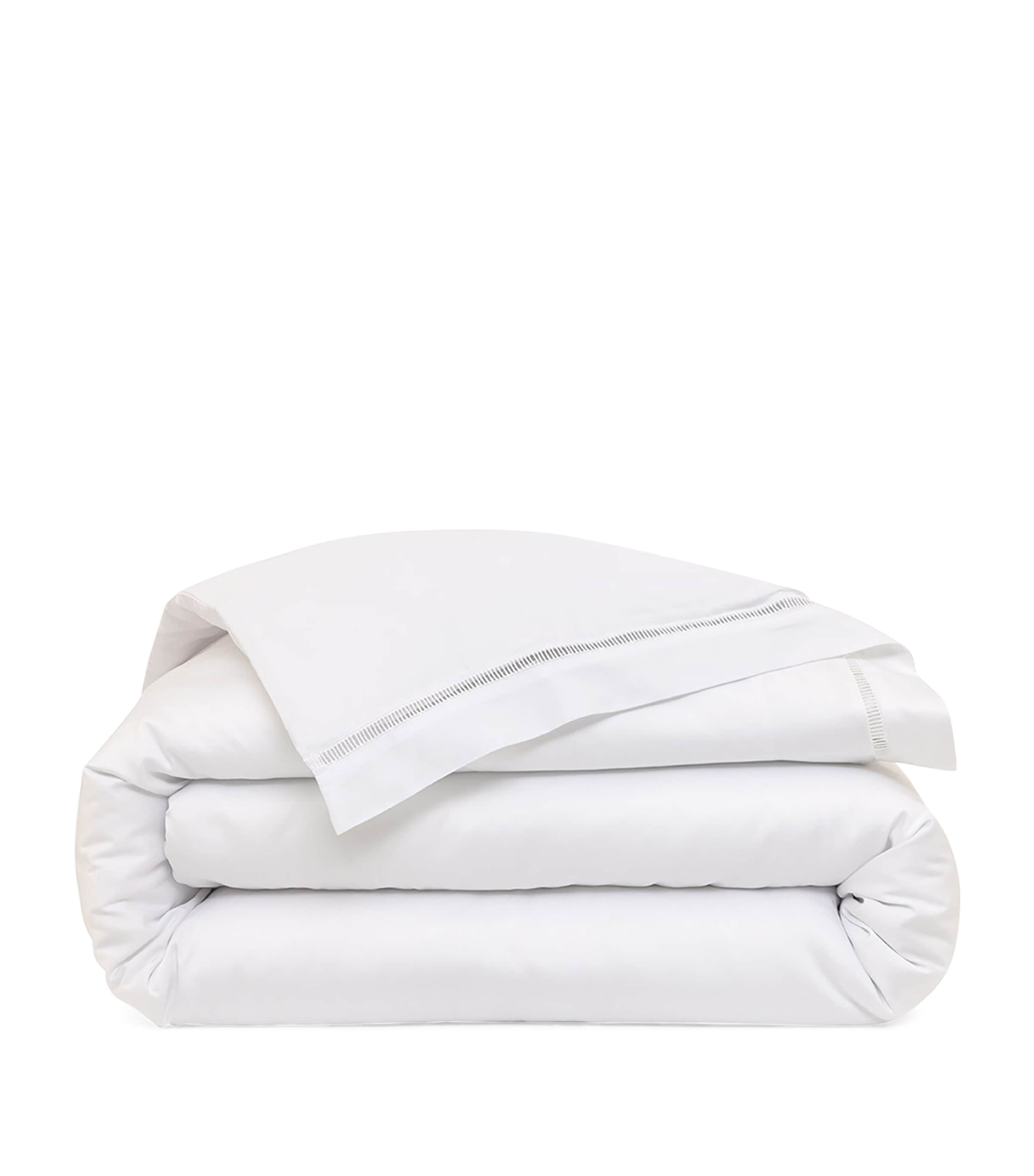 Yves Delorme Colisée Blanc Super King Duvet Cover (220cm x 260cm) Blanc Image 1