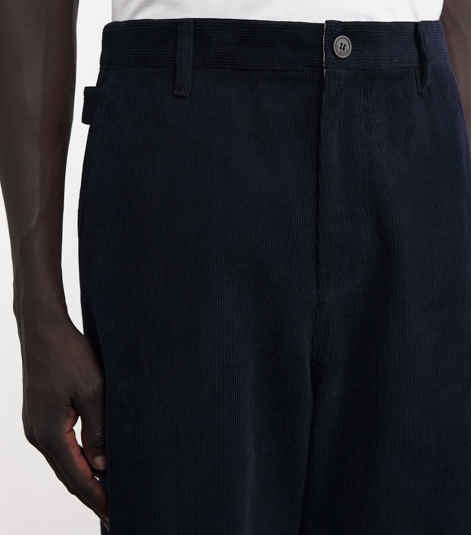 Cotton Corduroy Trousers NAVY Image 6